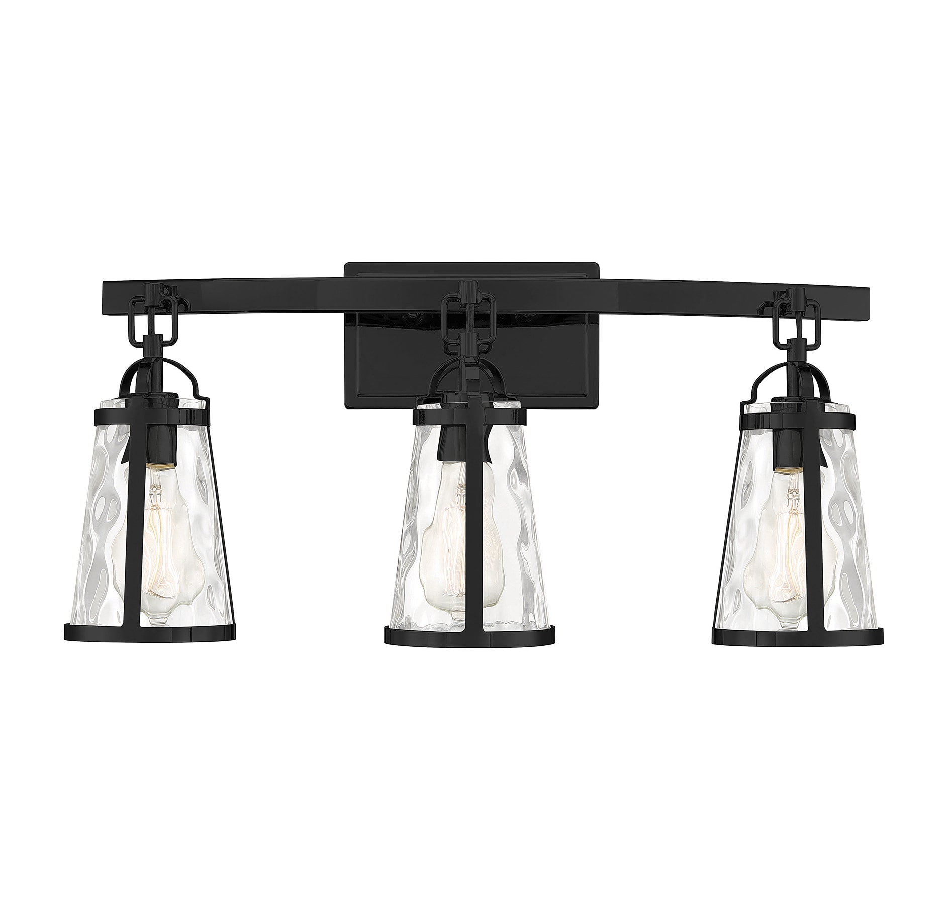 Savoy House 8-560-3-BK Albany 24-in 3 -Light Matte Black Farmhouse Vanity light