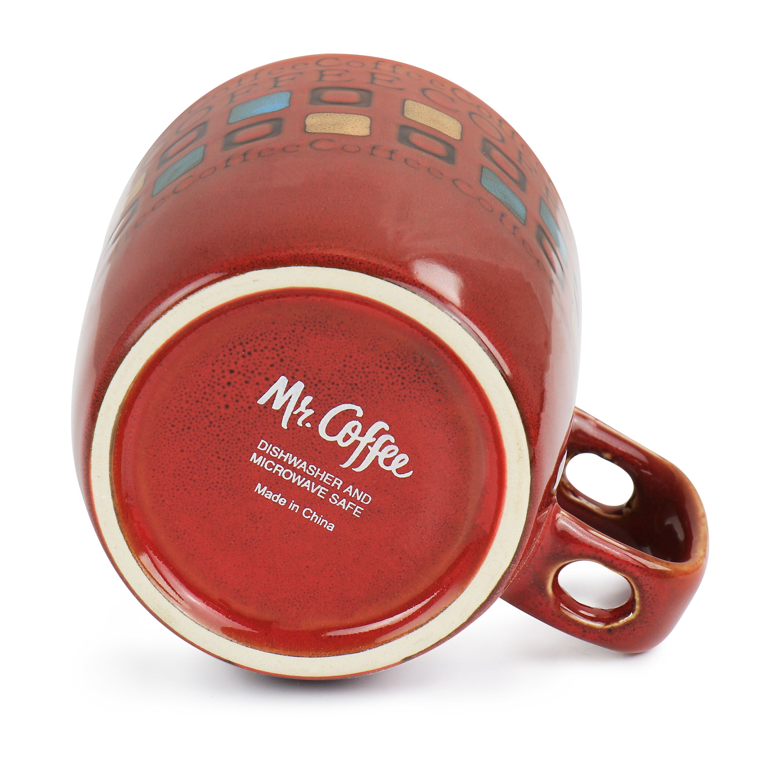 Mr. Coffee Cafe Americano 13 oz. Assorted Color Mugs (Set of 4