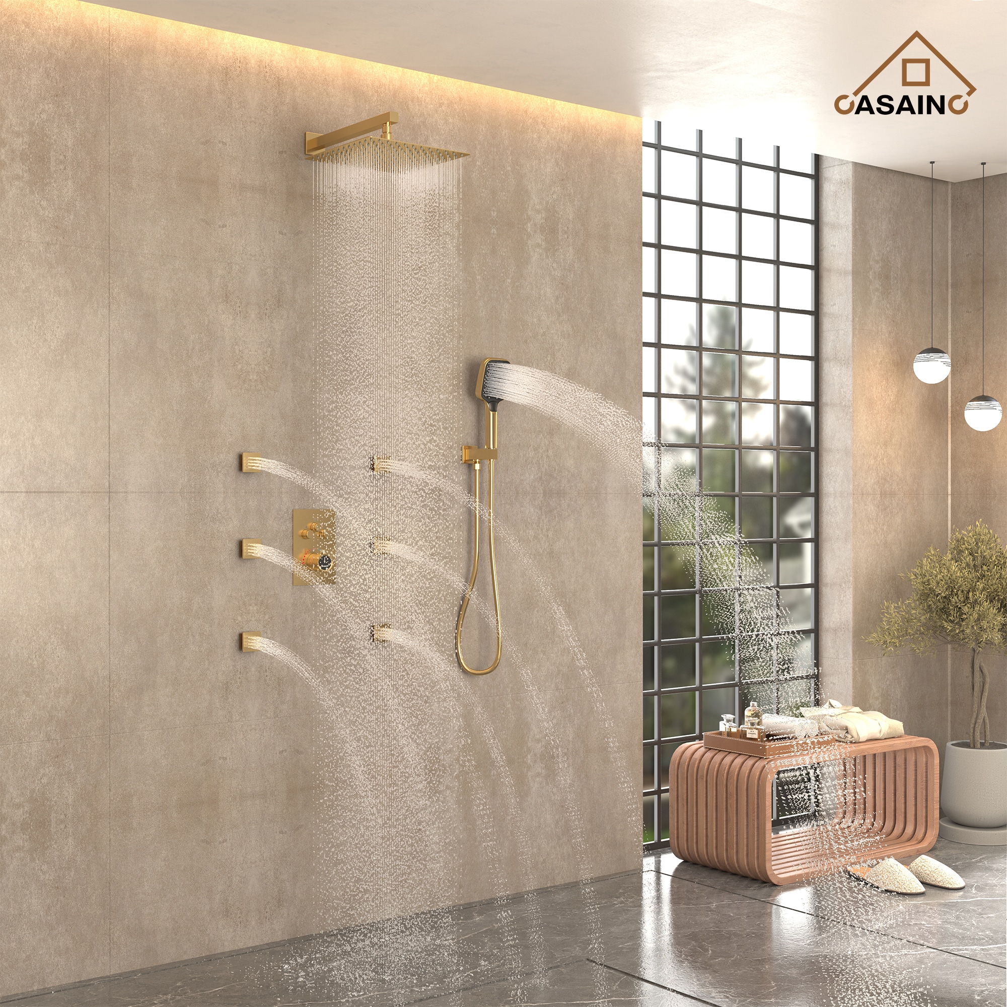 CASAINC TC06-VB Showerhead-Bar-Panels - View #2