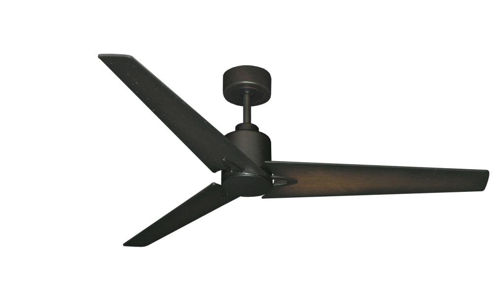TroposAir 88533 Reveal 52-in Outdoor Smart Oil Rubbed Bronze with Walnut/Distressed Walnut Blades Propeller Ceiling Fan Light Kit Compatible - Remote Included ( 3 -Blade )