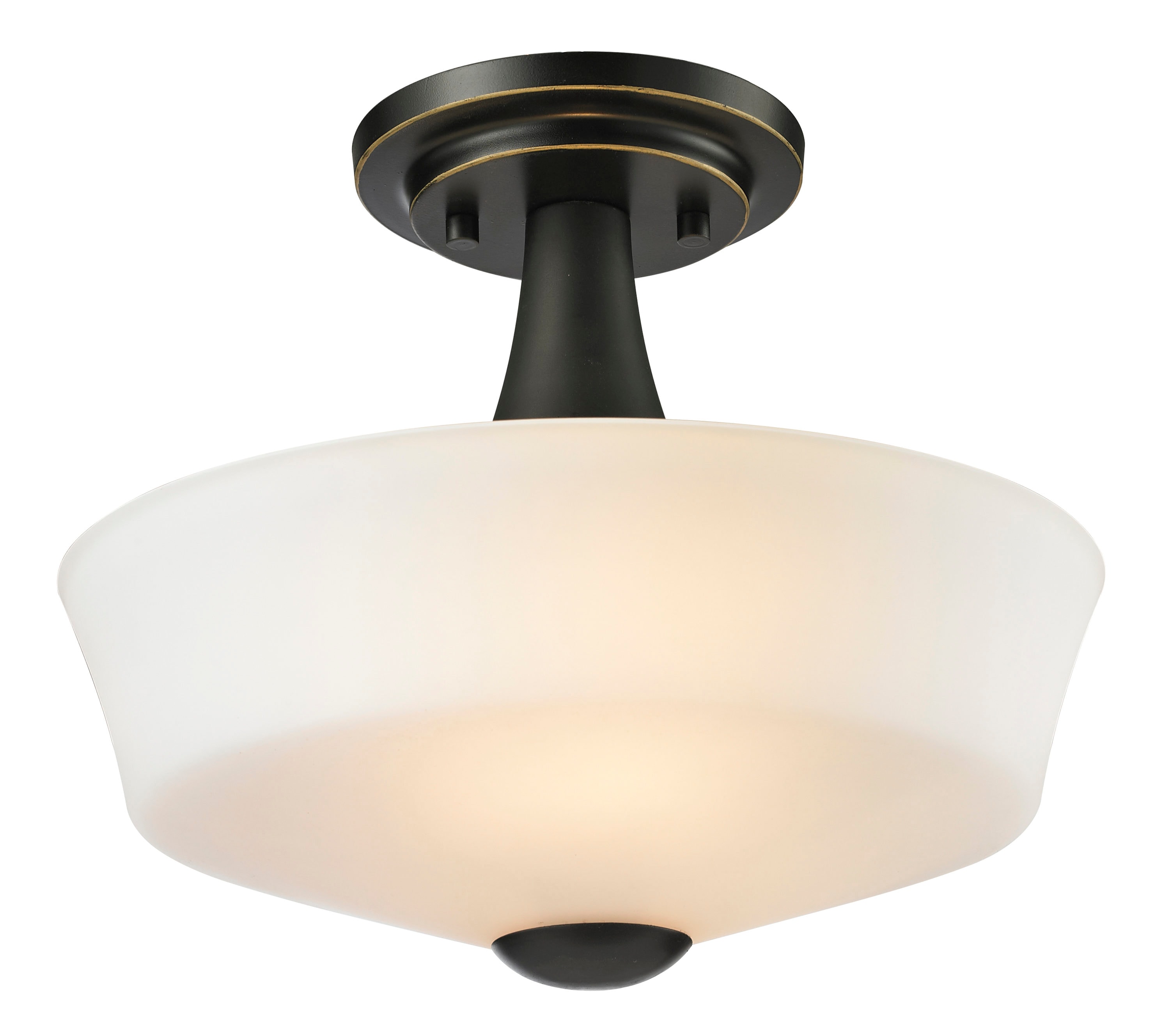 Z-Lite 411SF2 Montego 1-Light Coppery Bronze Semi-Flush mount light