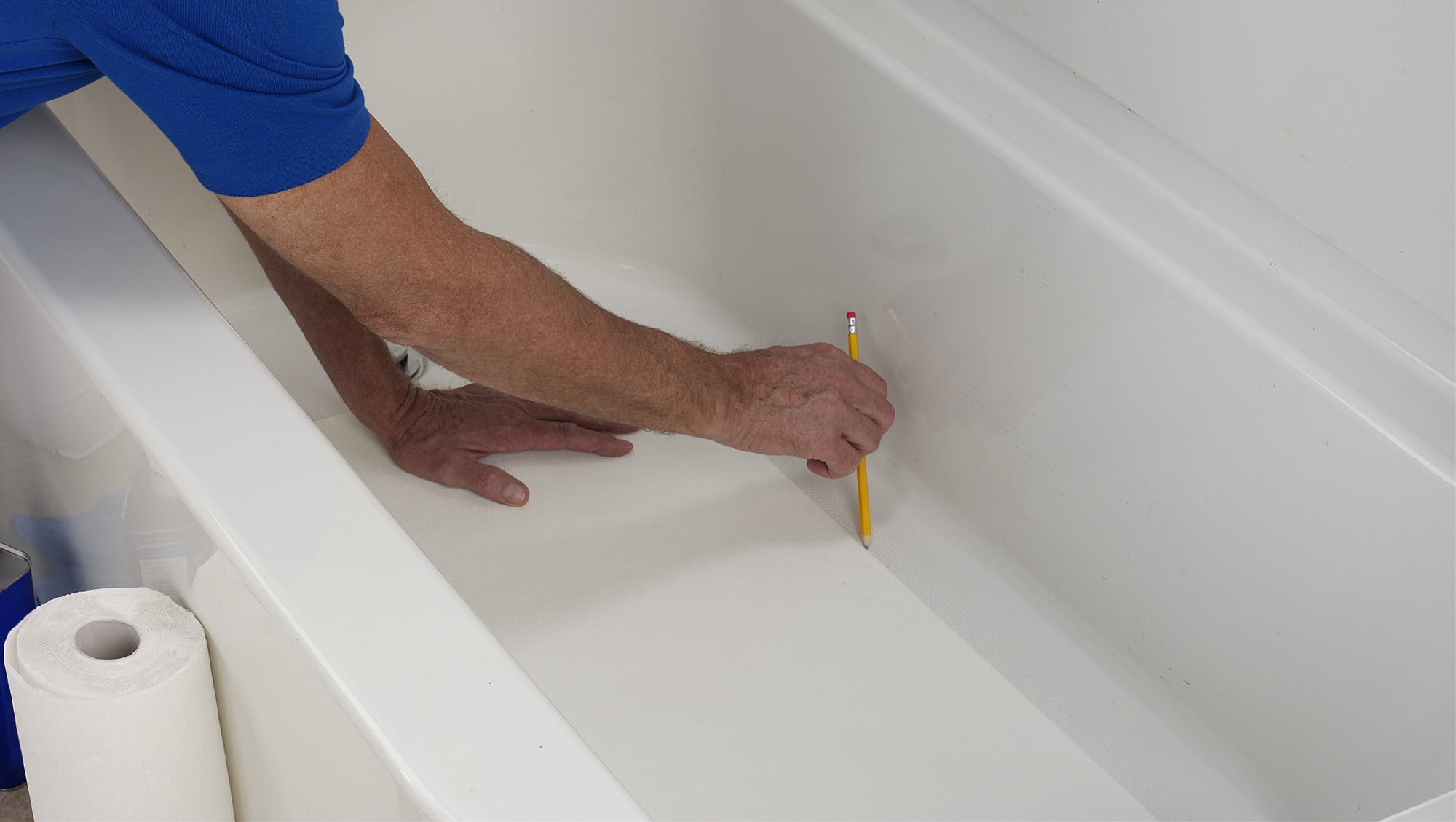 22 in. W x 40 in. L Shower Floor Repair Inlay Kit, White