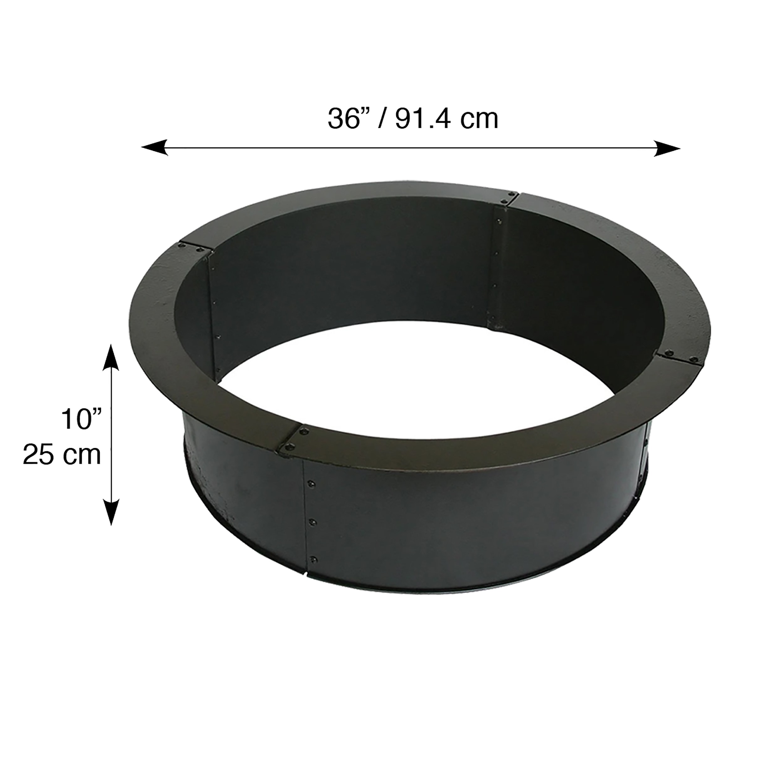 Fire Rings At Com, Fire Pit Insert Round Lowe S