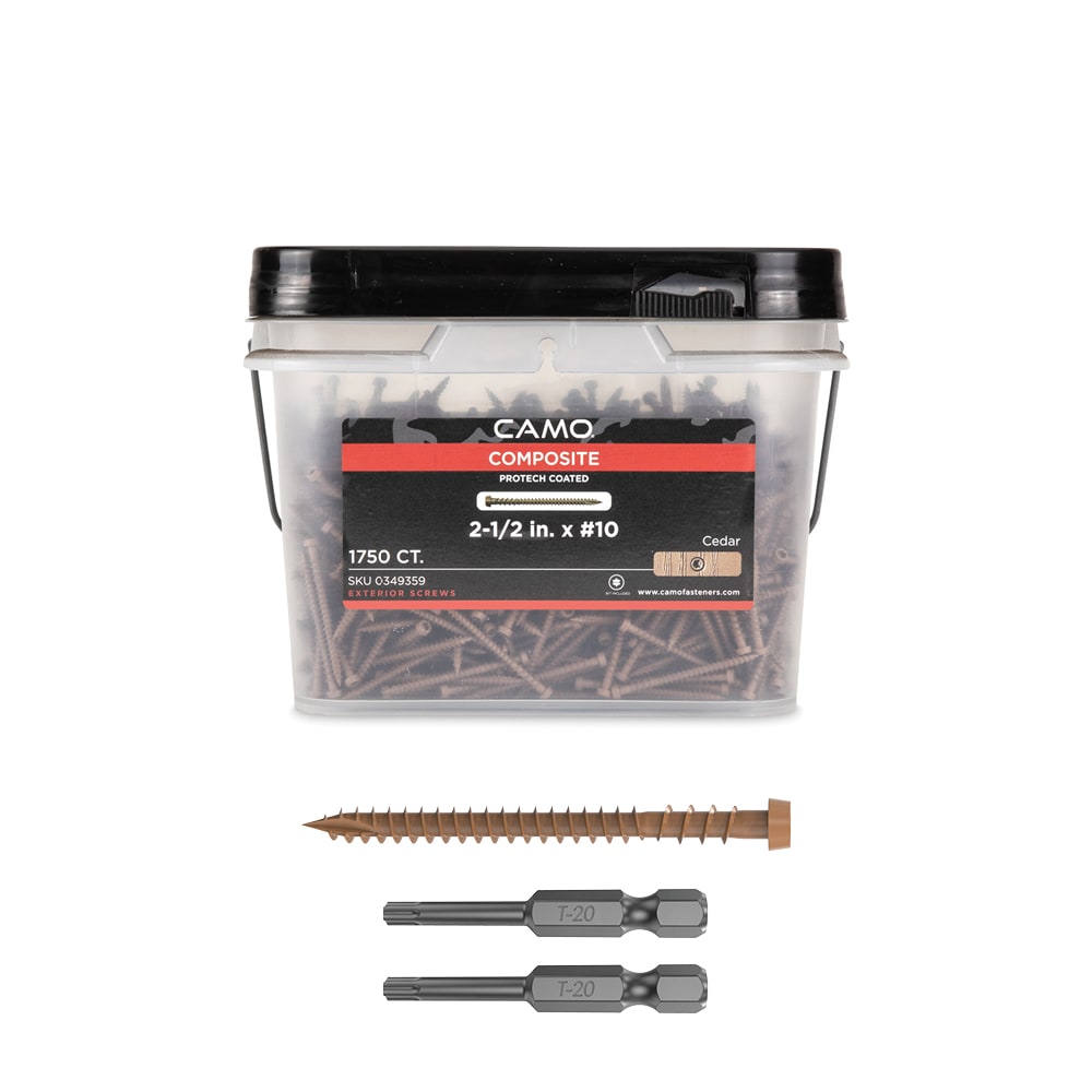 CAMO 0349359 #10 x 2-1/2-in Composite Deck Screws ( 1750 -Per Box )