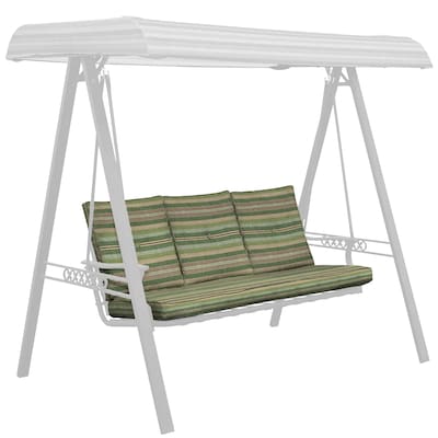 Multi Eucalyptus Porch Swing Cushion, Outdoor Swing Cushion Replacement Set