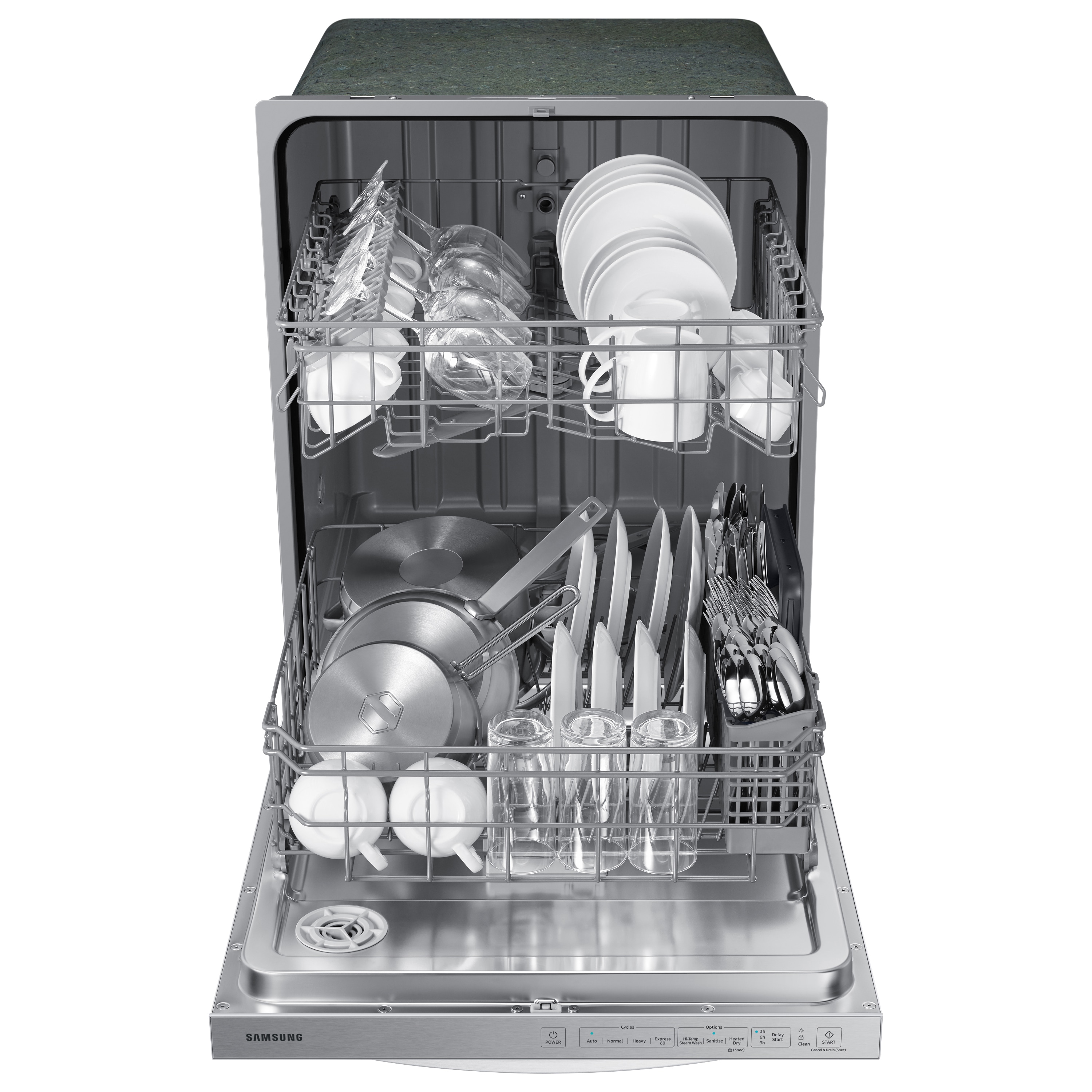 Samsung dishwasher cycles, options, and settings