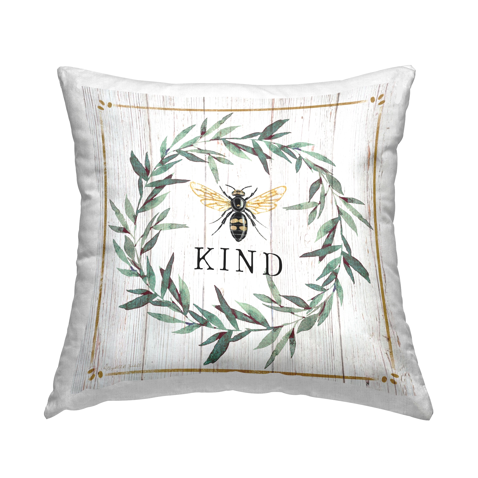 White Down Insert Throw Pillow 18x18 Surya