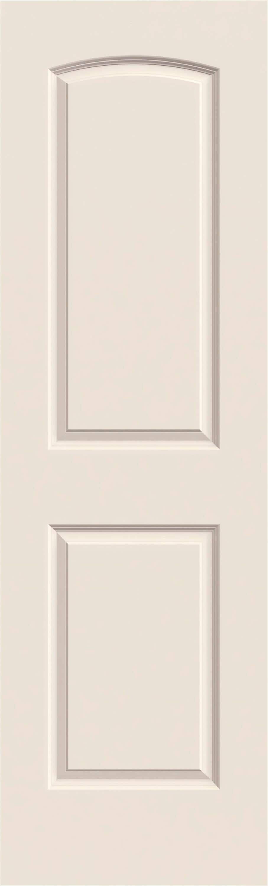 28-in x 80-in 2-panel Round Top Smooth Hollow Core Primed Molded Composite Slab Door in White | - RELIABILT 10084081