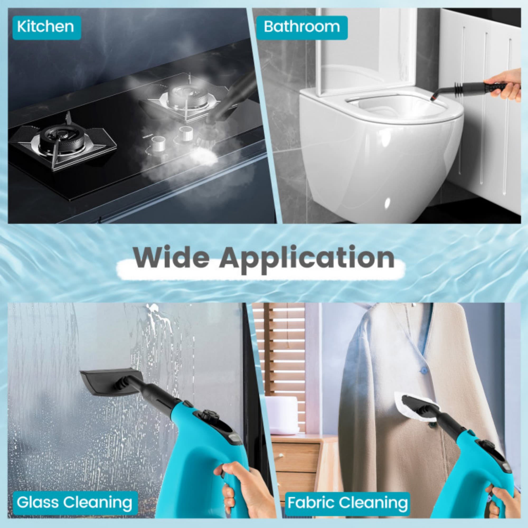 LUCKY ONE LO-ES10287USBL Steam-Cleaners - View #5