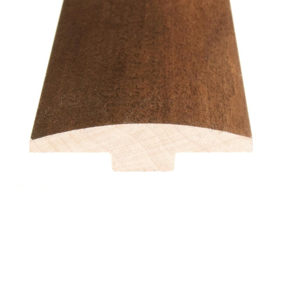 Flexco Coffee 0.46-in T x 2-in W x 78-in L Solid Wood T-moulding