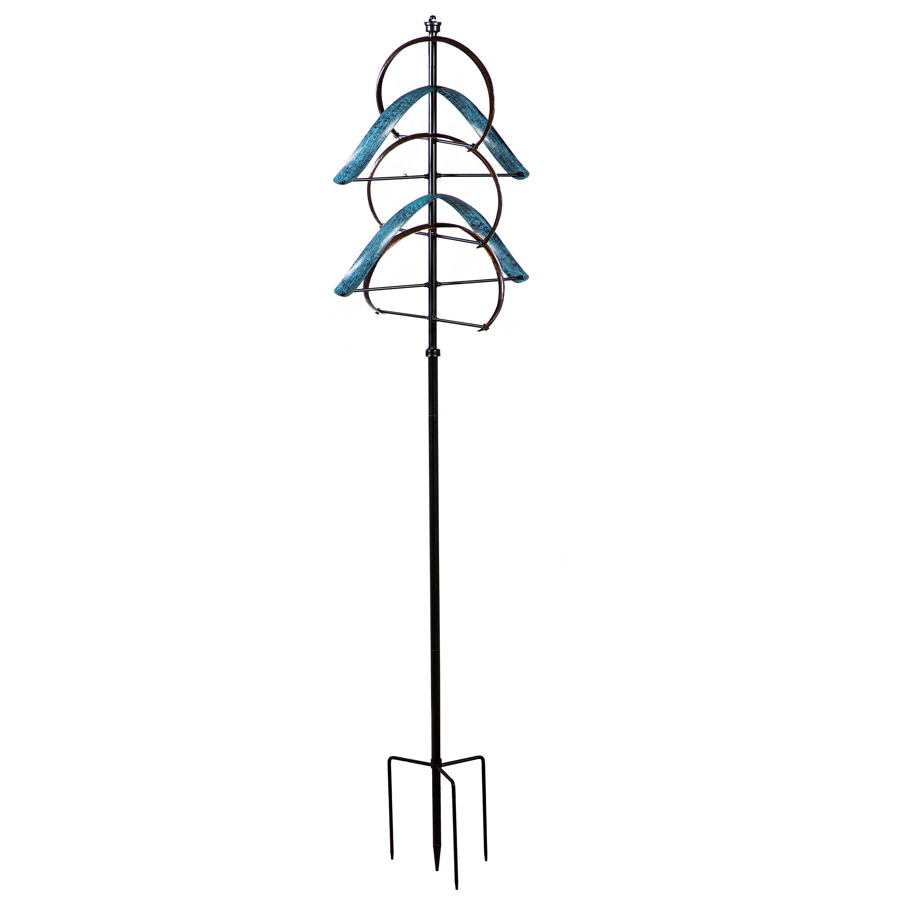 Evergreen Blue Aluminum Wind Spinner #47M6051