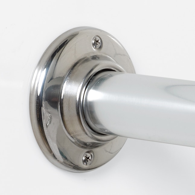 Straight Shower Rod In The Rods, 60 Straight Fixed Shower Curtain Rod