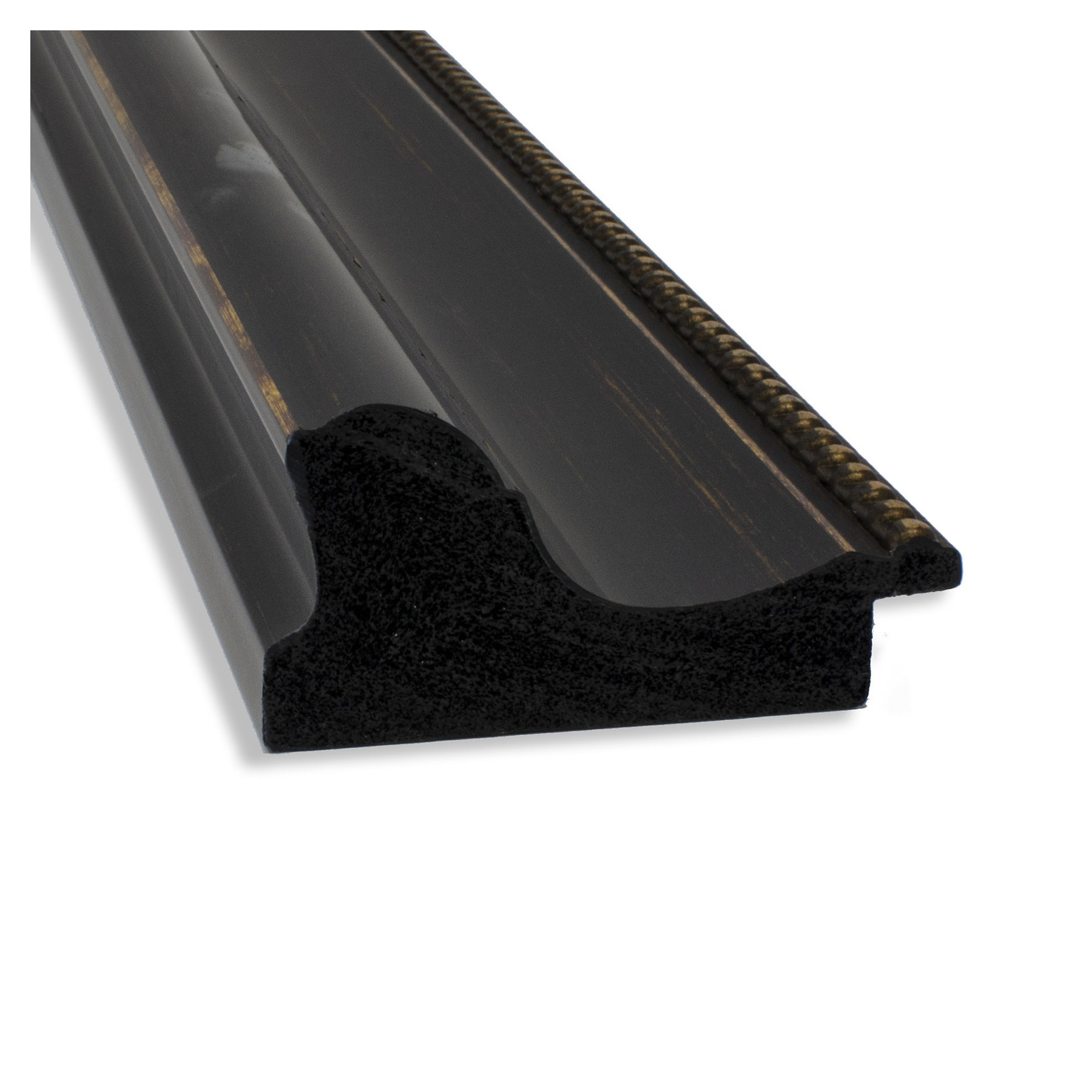 Bronze Beveled Rectangular Wall Mirror with Polystyrene Frame