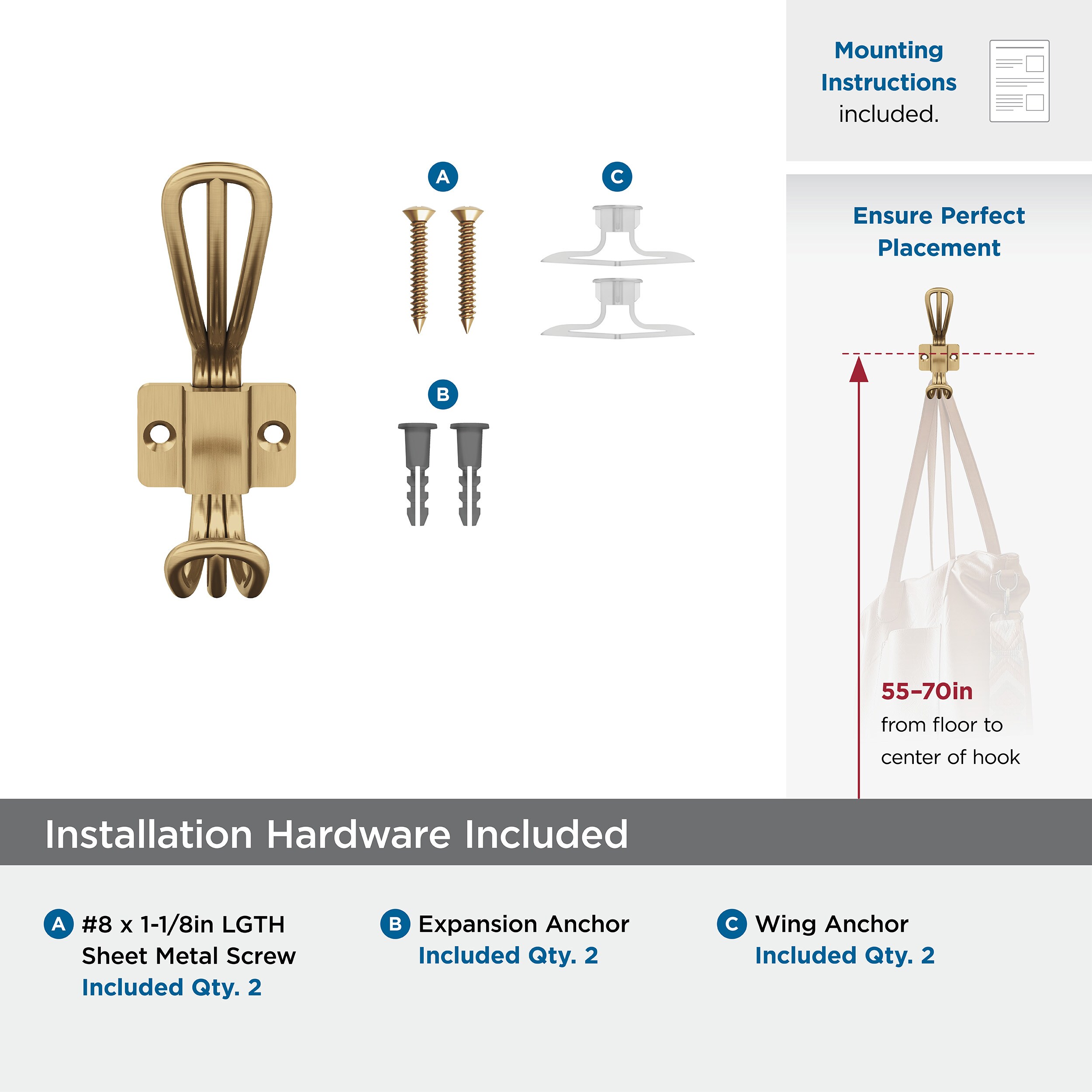 Amerock H37006CZ Decorative-Wall-Hooks - View #8