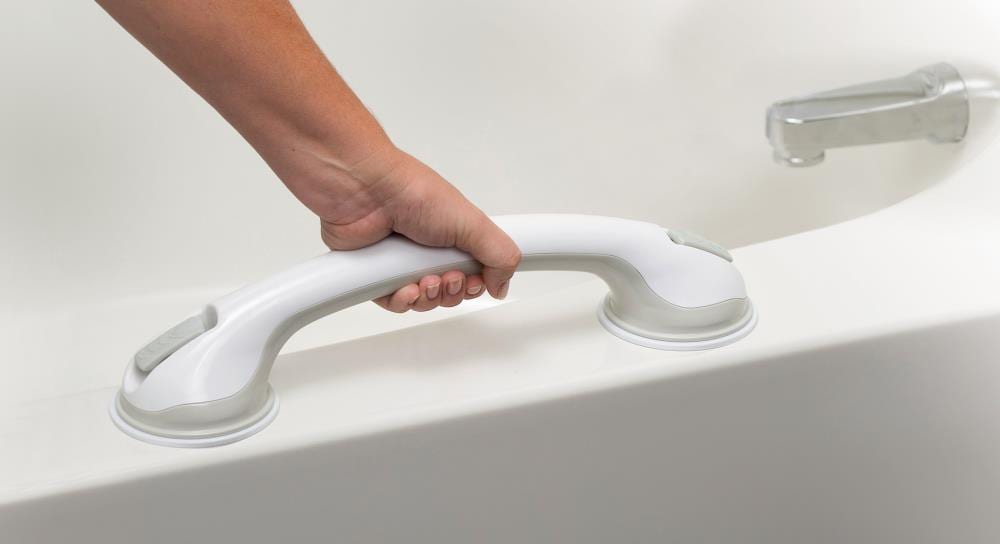 MHI Safe-er-grip 16-in White Suction Cup Grab Bar