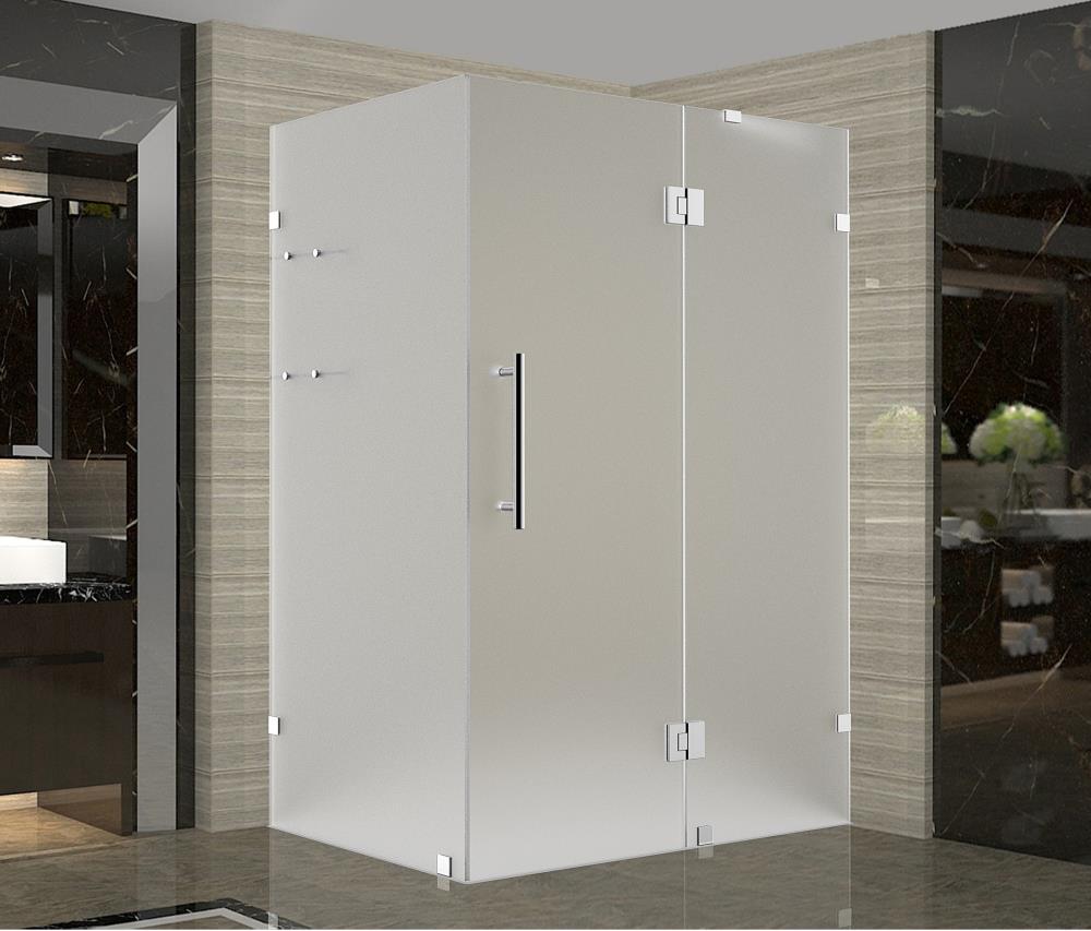 Aston Avalux Gs Stainless Steel 39 In X 72 In Frameless Hinged Shower