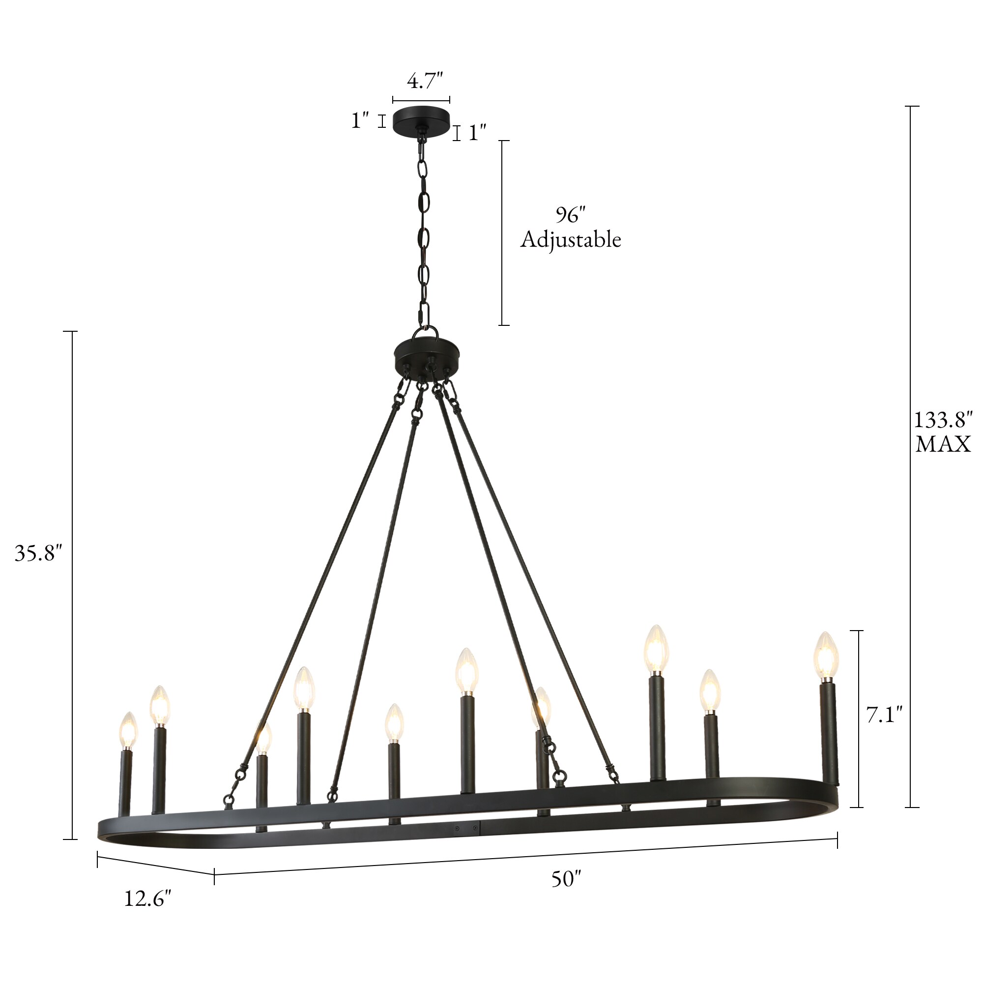 LNC LAJUIYB1601E9C Pendant-Lights - View #5