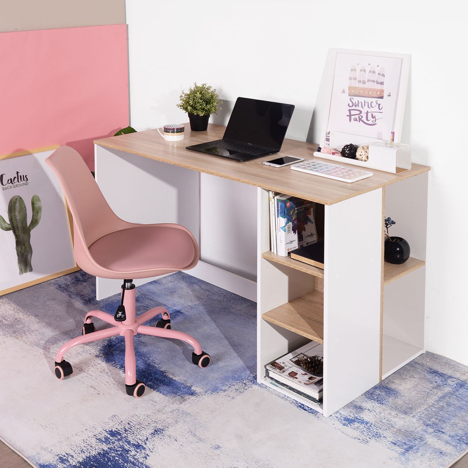 JASMODER W131470742 23.60-in Multiple colors/finishes Modern/Contemporary Writing desk