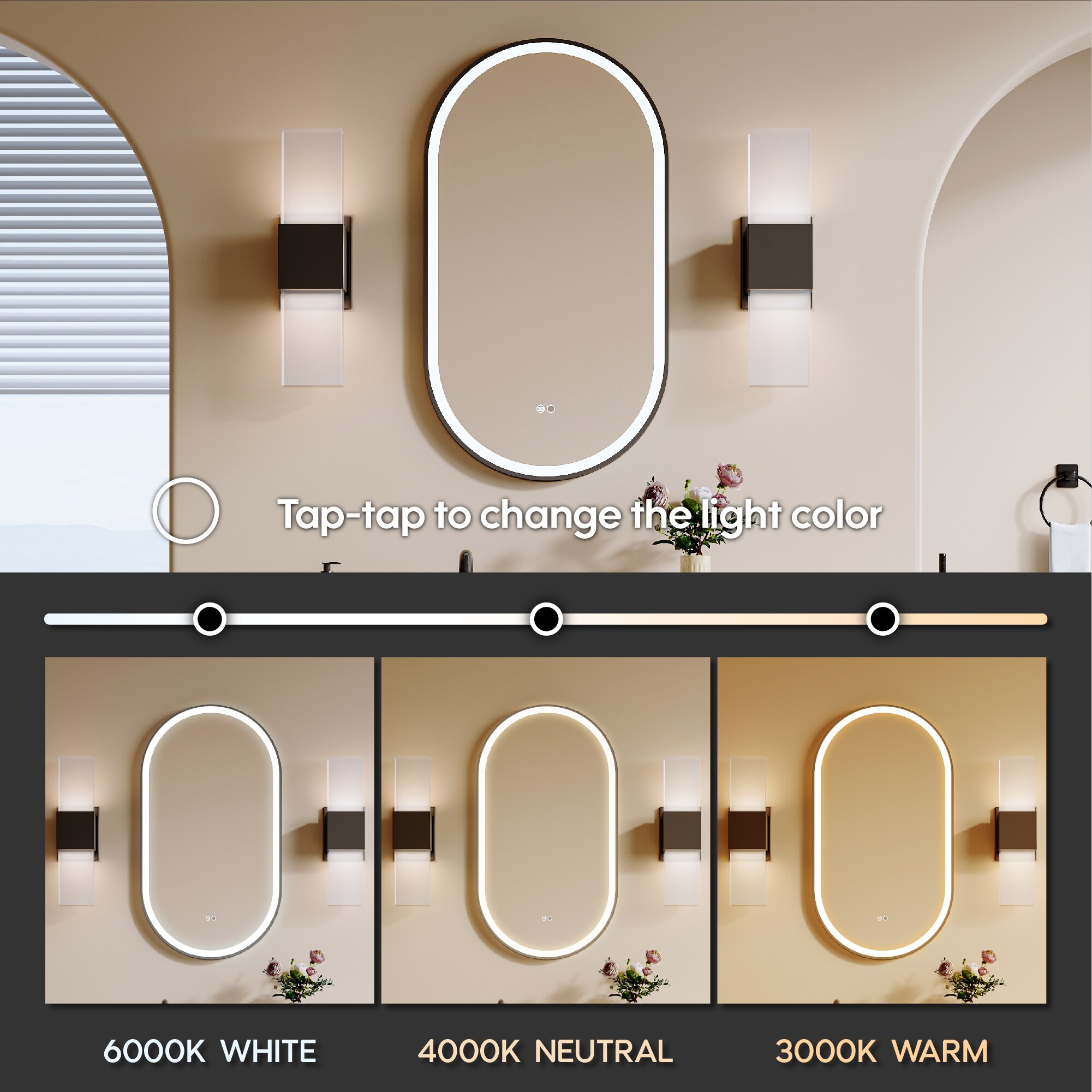 CALVON RC9-OR2036MB Framed-Bath-Mirrors - View #11