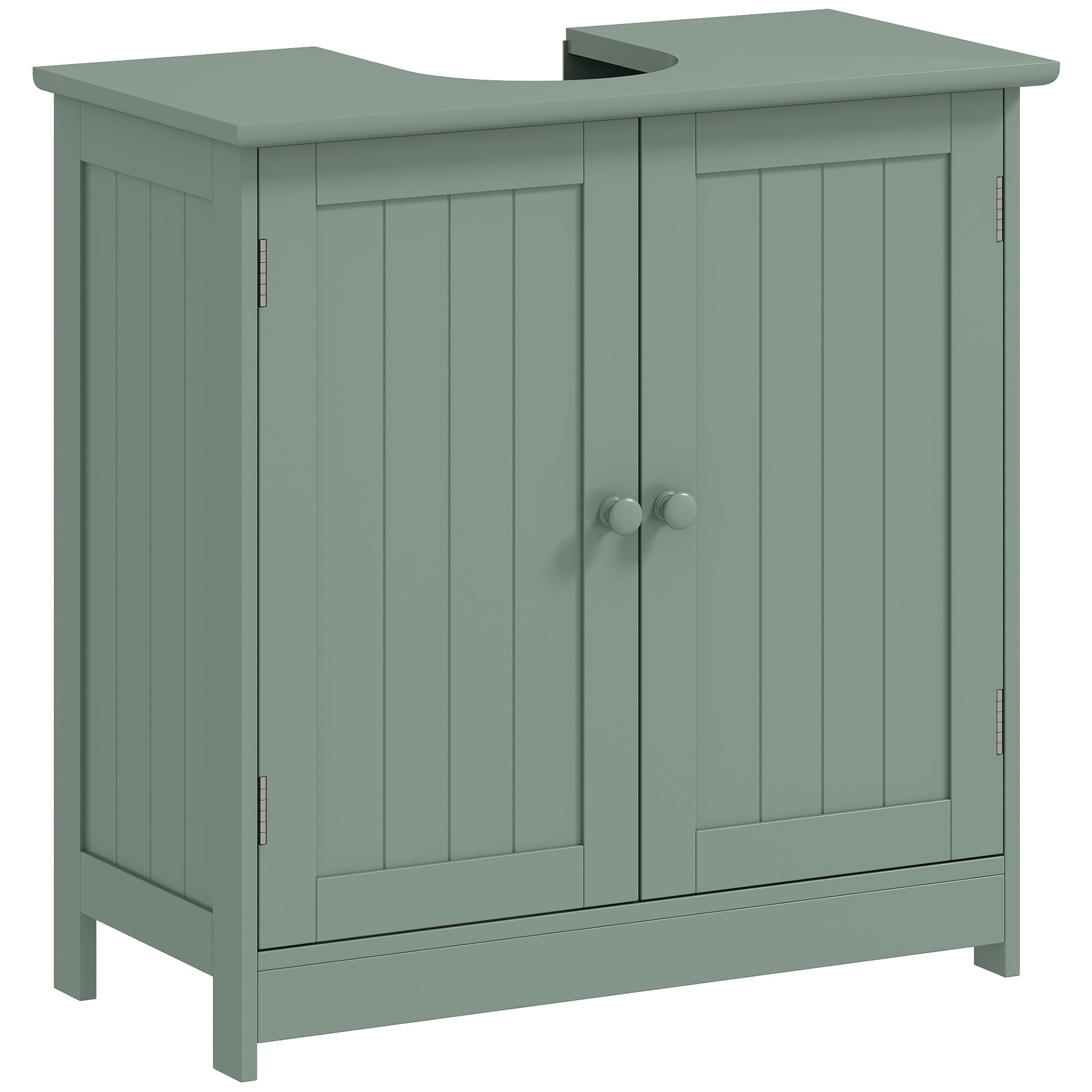 Tinyhomie Bathroom Vanity Cabinet Under Sink Bathroom Cabinet with 2 Doors and Adjustable Shelf Dark Green
