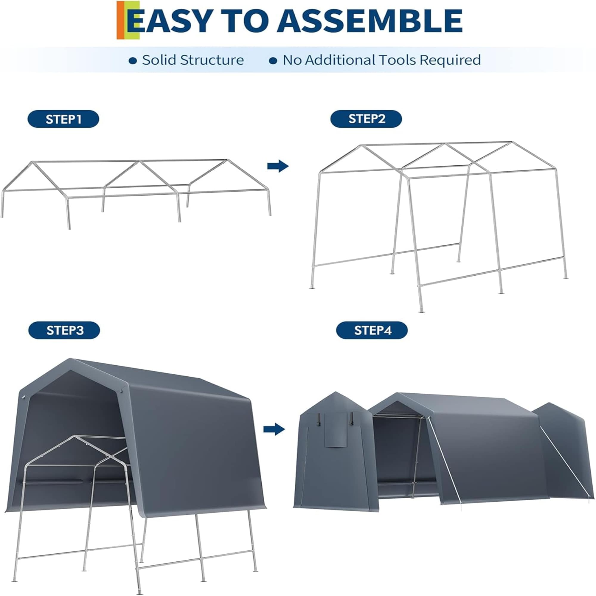 Qeetex LSHQQPPG-33A4SDYT Carport-Covers - View #6