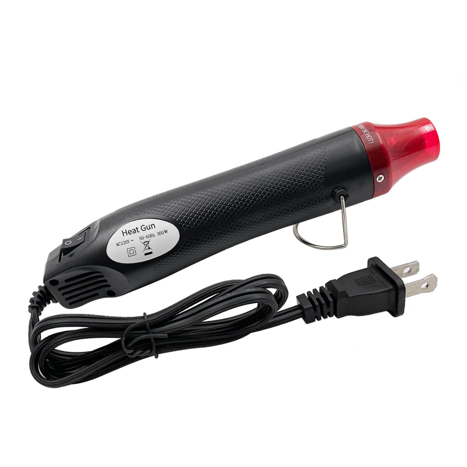 Linder Group Inc Mini heat gun for DIY crafts portable hot air tool for embossing shrink wrapping drying paint ergonomic handle built in stand quality material