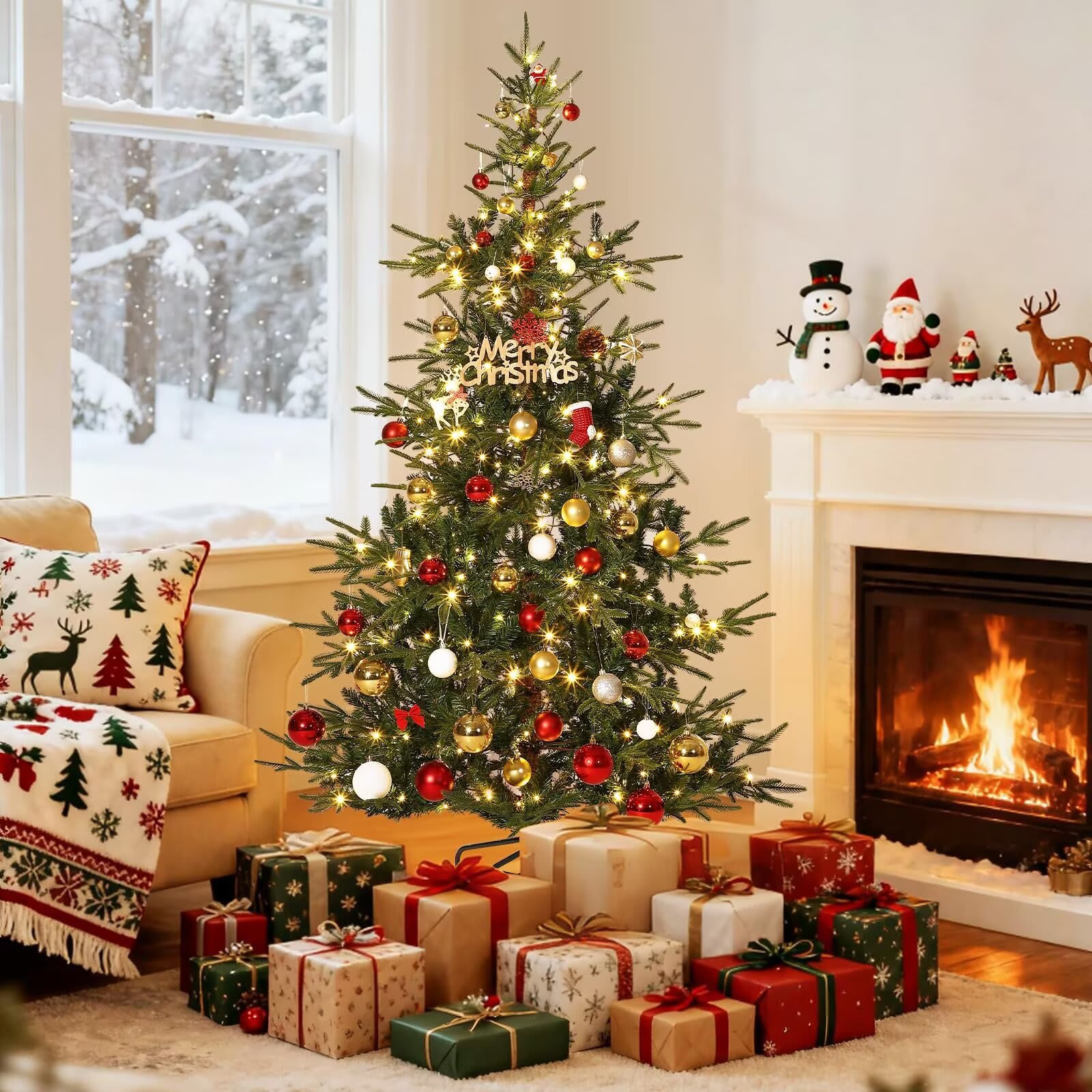 Qeetex JXNAG-PHK-34YLYKCN Artificial-Christmas-Trees - View #7