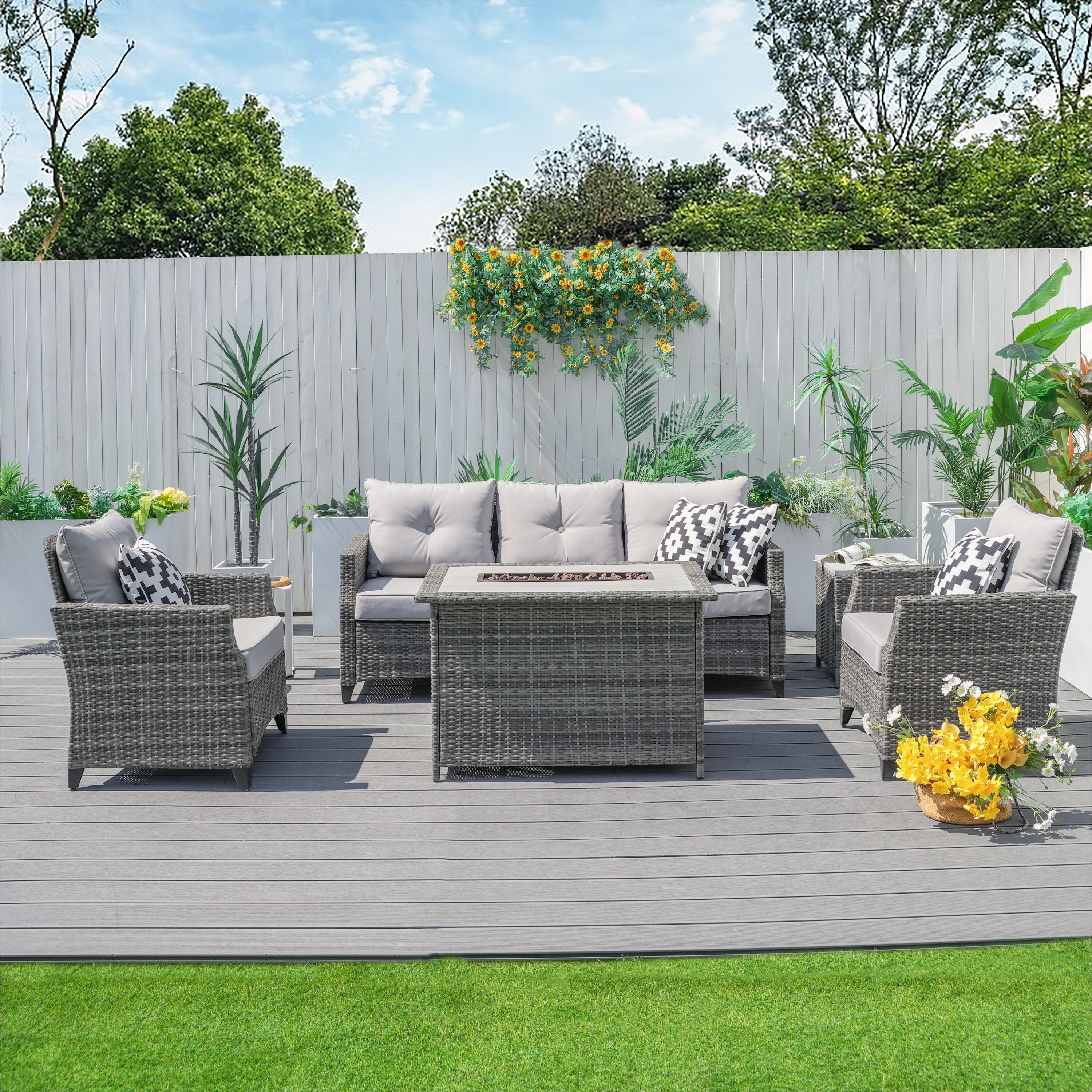 Moda Furnishings PAF-1802H-P Patio-Conversation-Sets - View #12