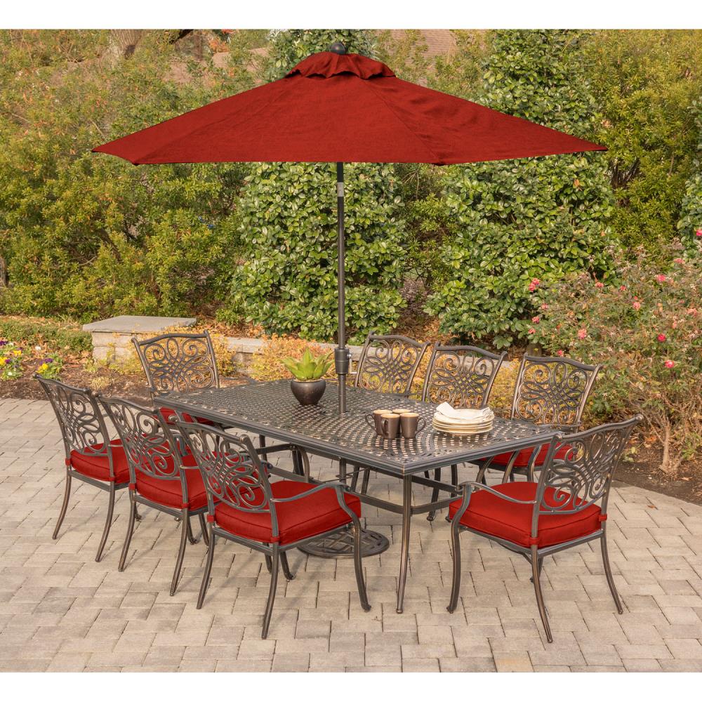 Hanover TRADDN9PC-SU-R Patio-Dining-Sets - View #9