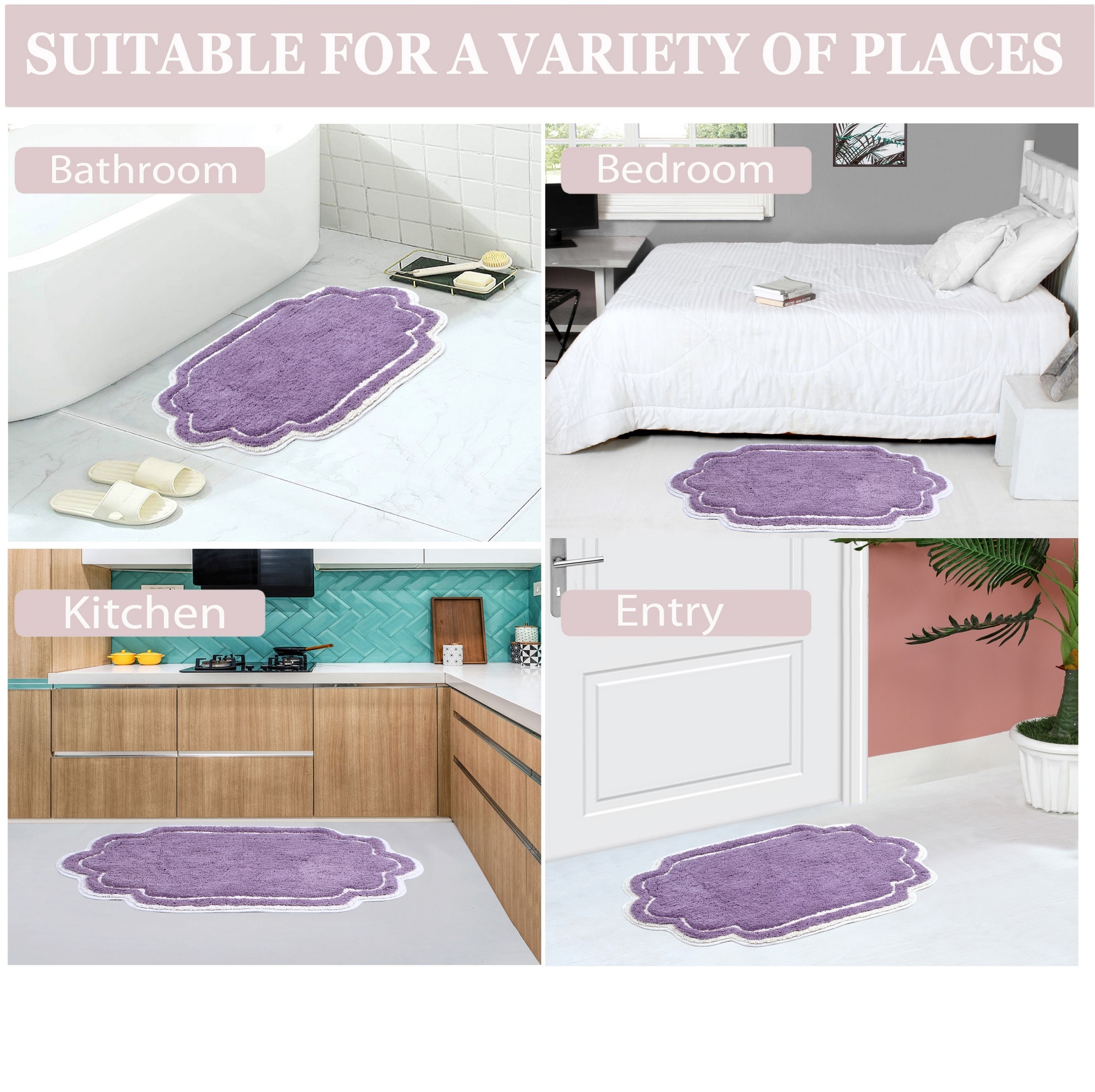 Home Weavers BALL1724PU Bath-Rugs - View #5