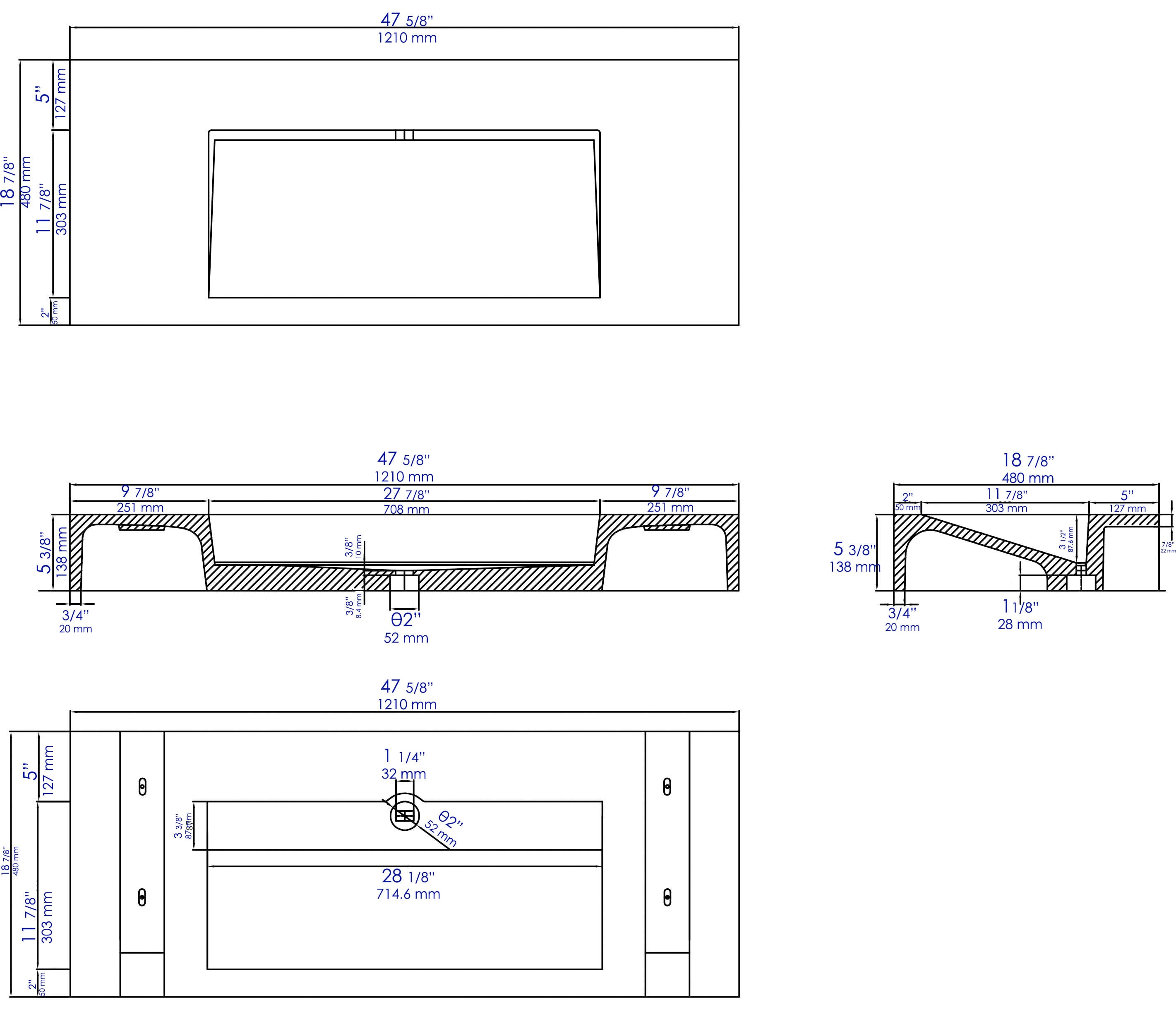 ALFI ABCO48R Bath-Sink - View #6