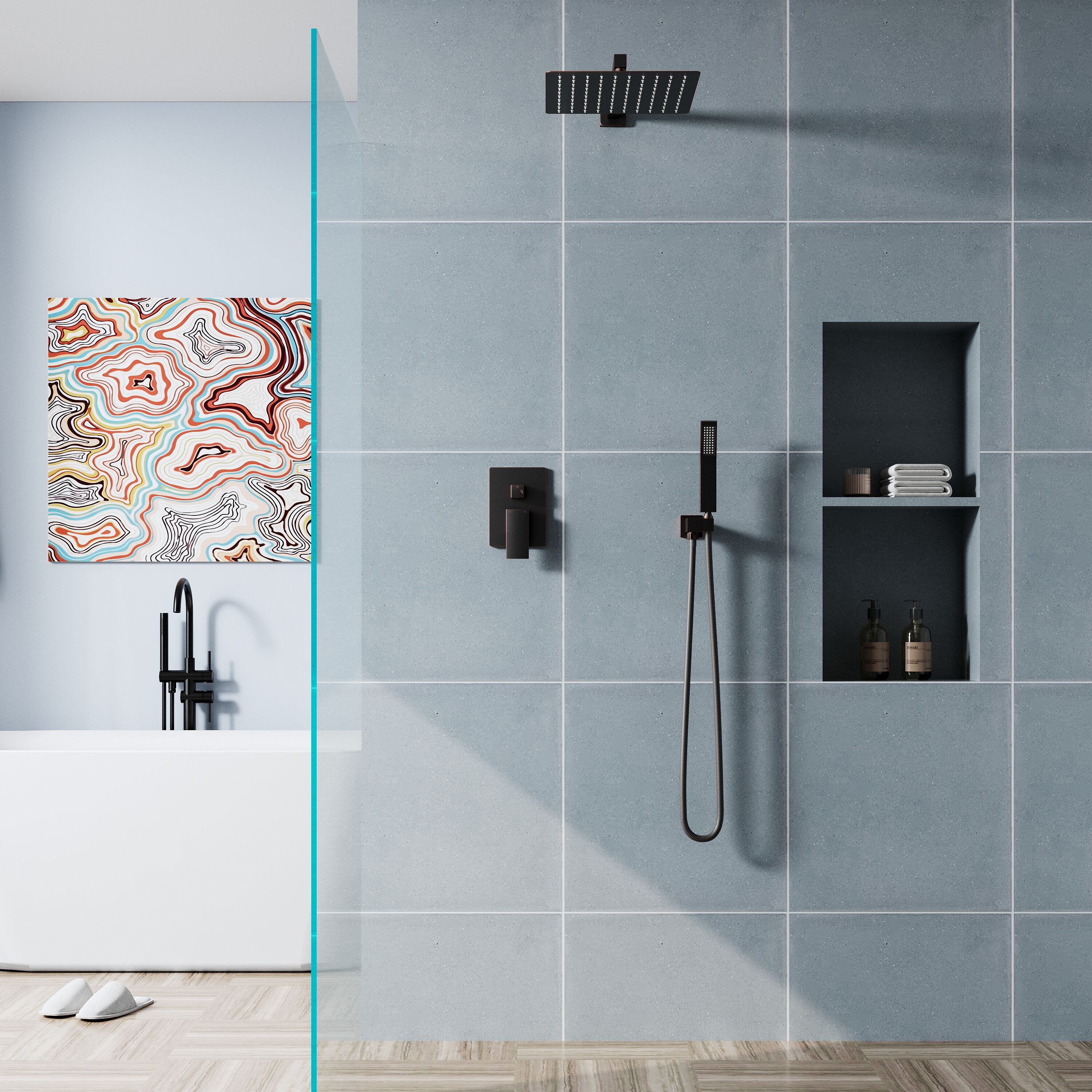 WELLFOR DTG-806CS12ORB Tub-Shower-Faucets - View #19