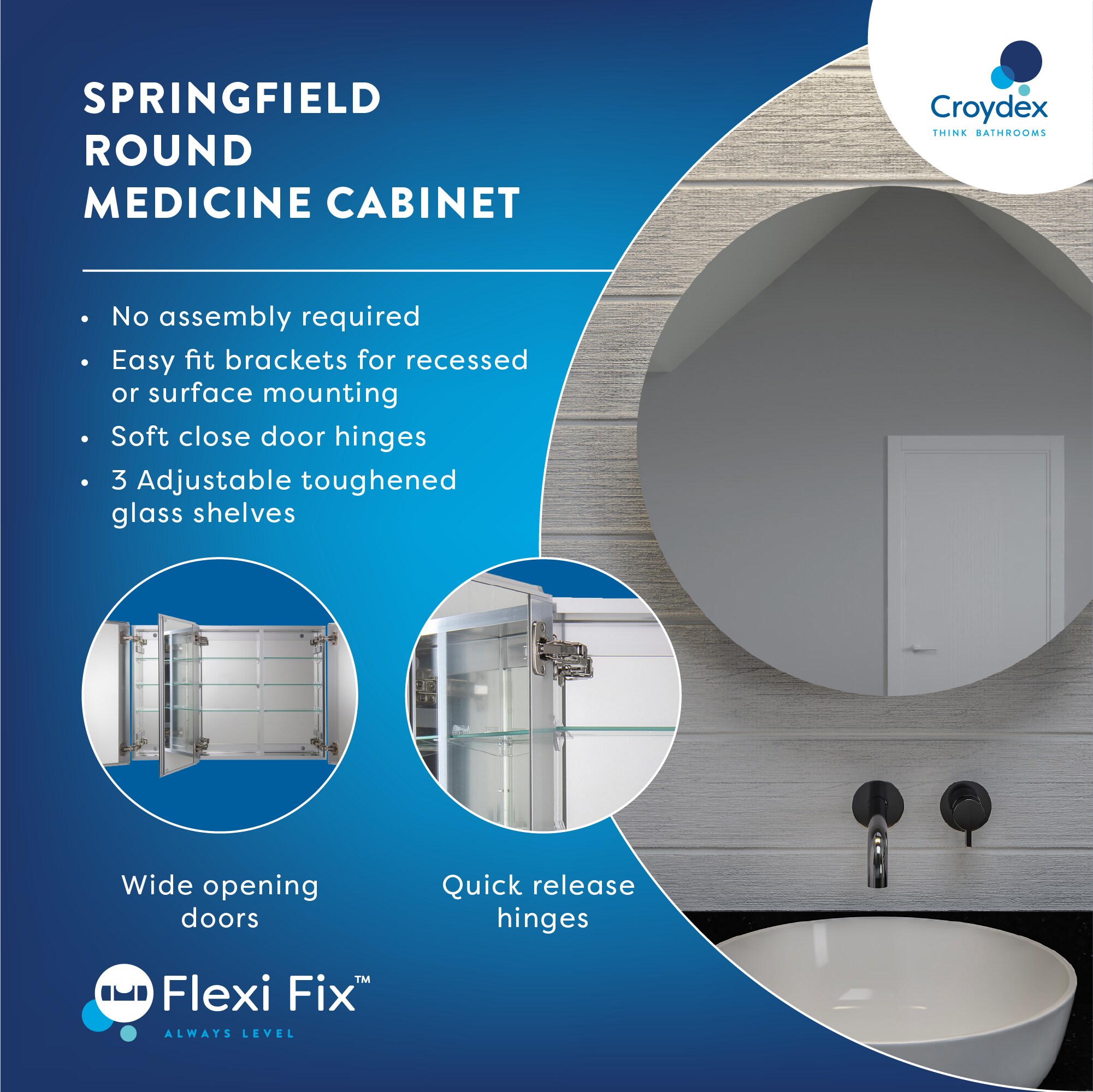 Croydex WC122869US Bathroom-Medicine-Cabinets - View #8