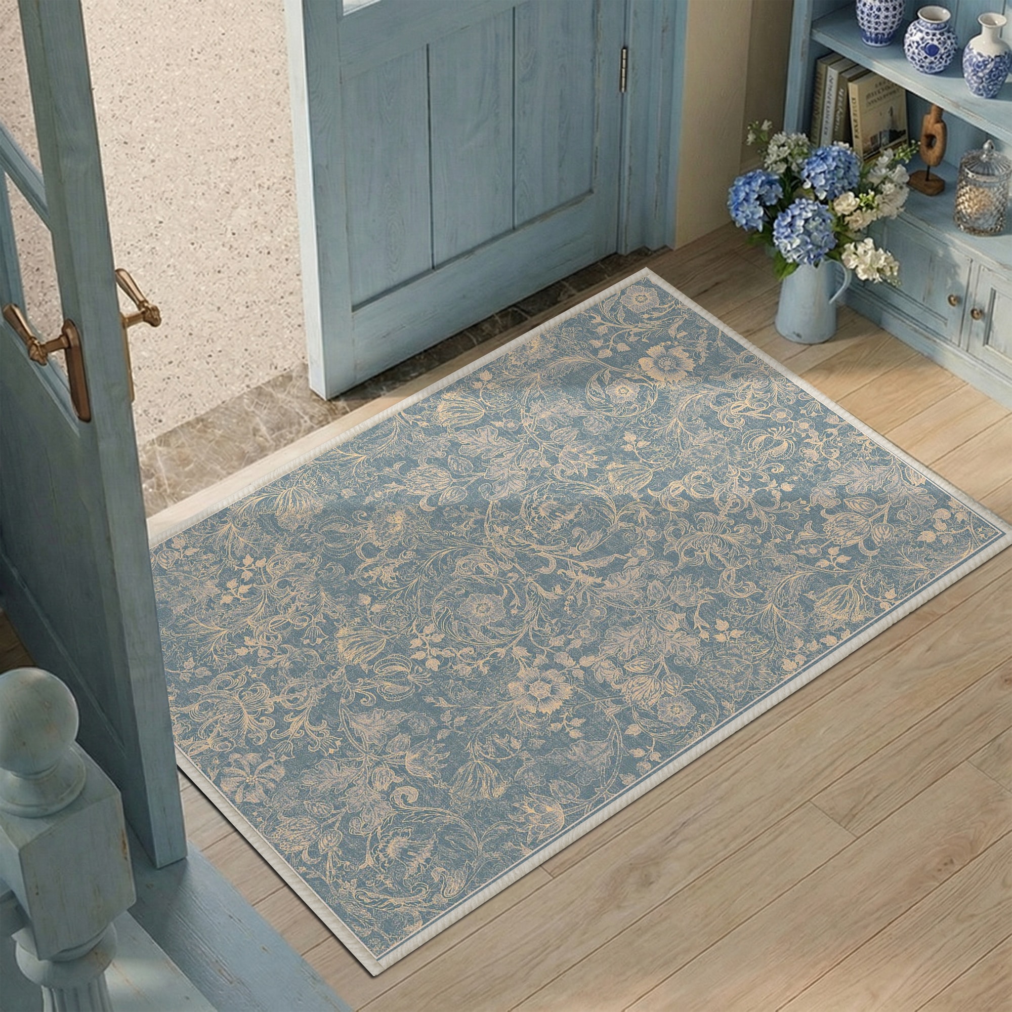 KERDOM AH-RGHH-2X3-BLUE rugs - View #2