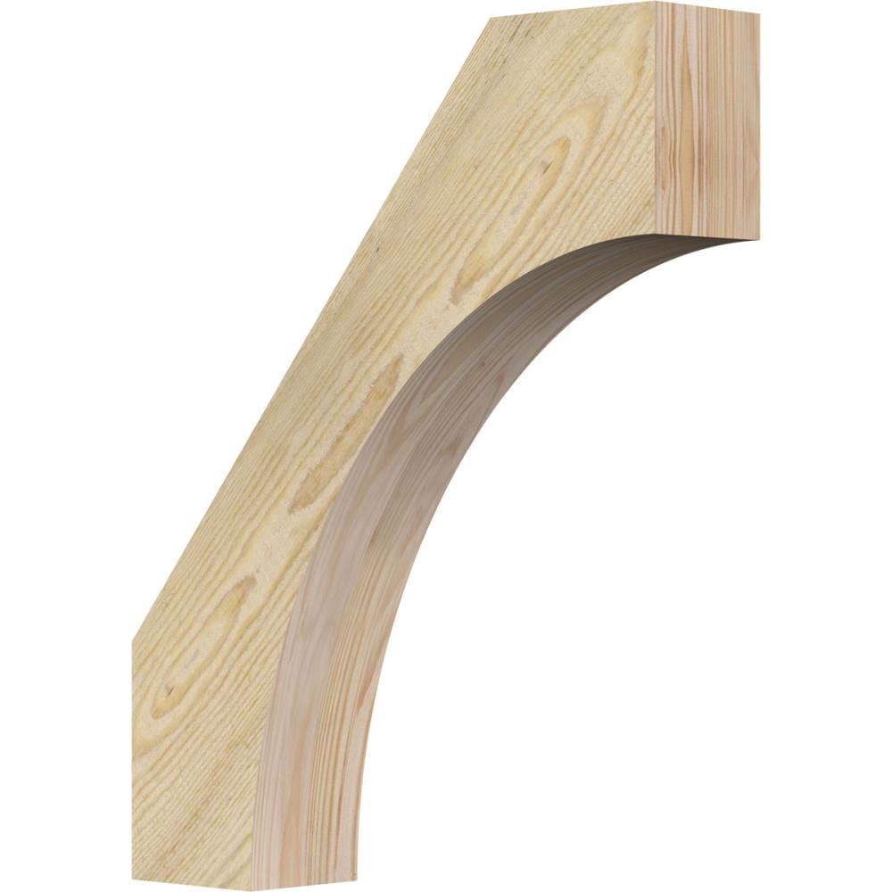 Ekena Millwork BRC04X18X22WTL00RDF 4-in x 18-in x 22-in Douglas Fir Unfinished Wood Westlake Tough Sawn Knee Brace