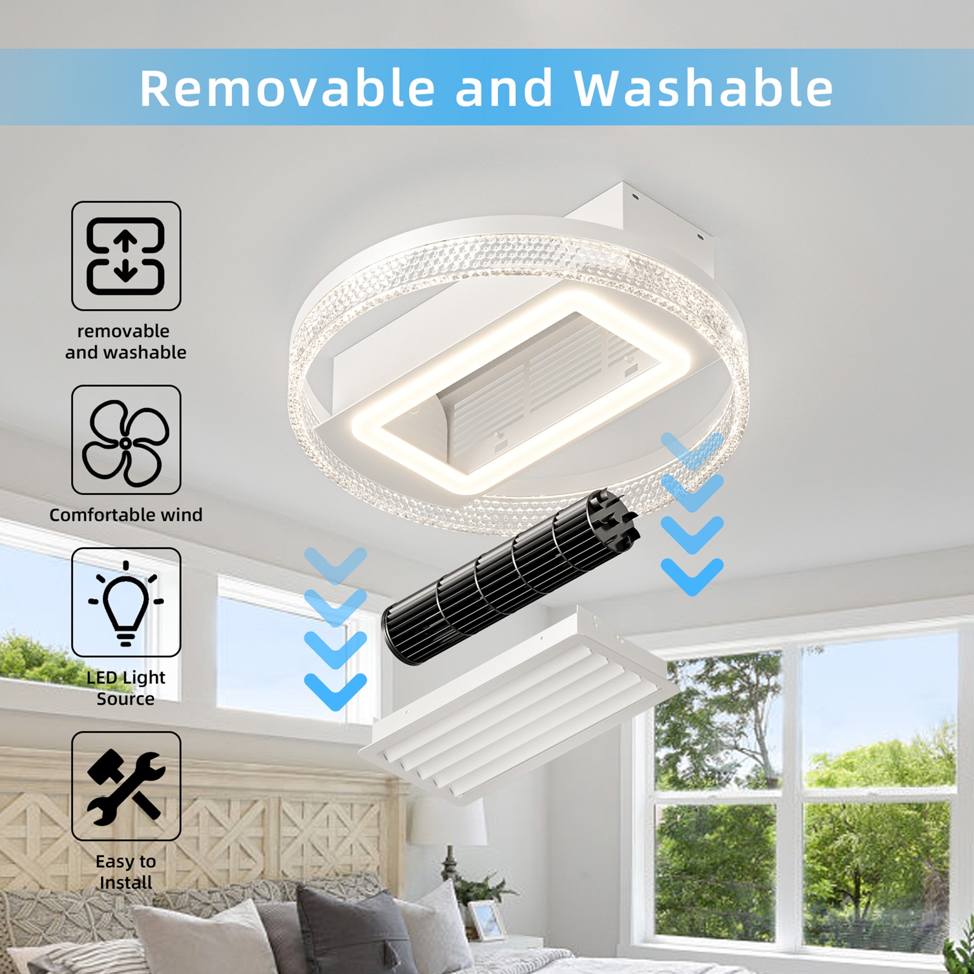 Bybafun YB5100118 Ceiling-Fans - View #3