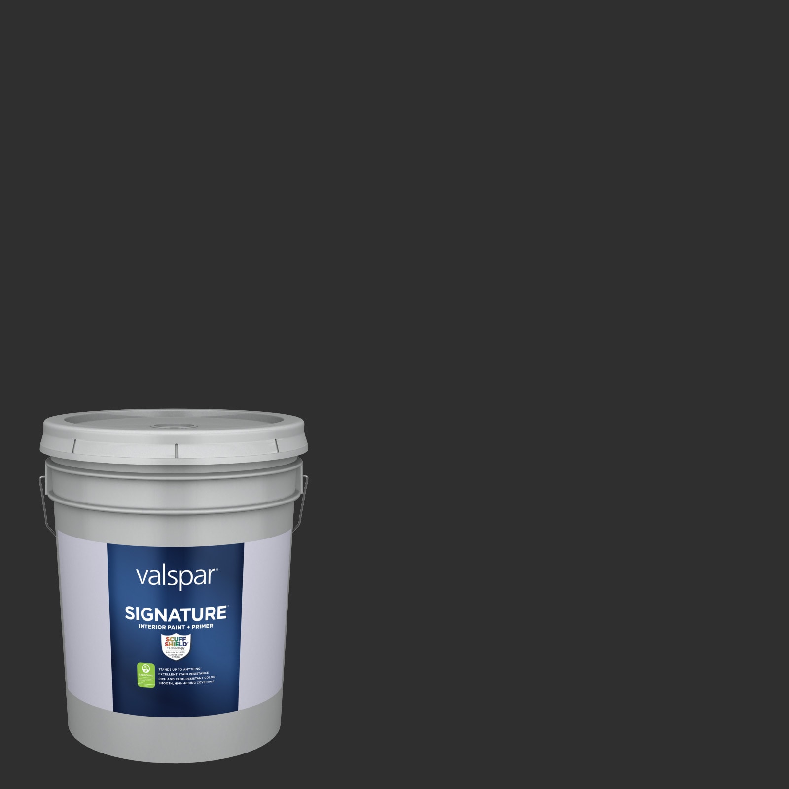 Valspar HGSW1441-326831 Signature Satin Tricorn Black HGSW1441 Latex Interior Paint Paint + Primer ( 5-gallon )