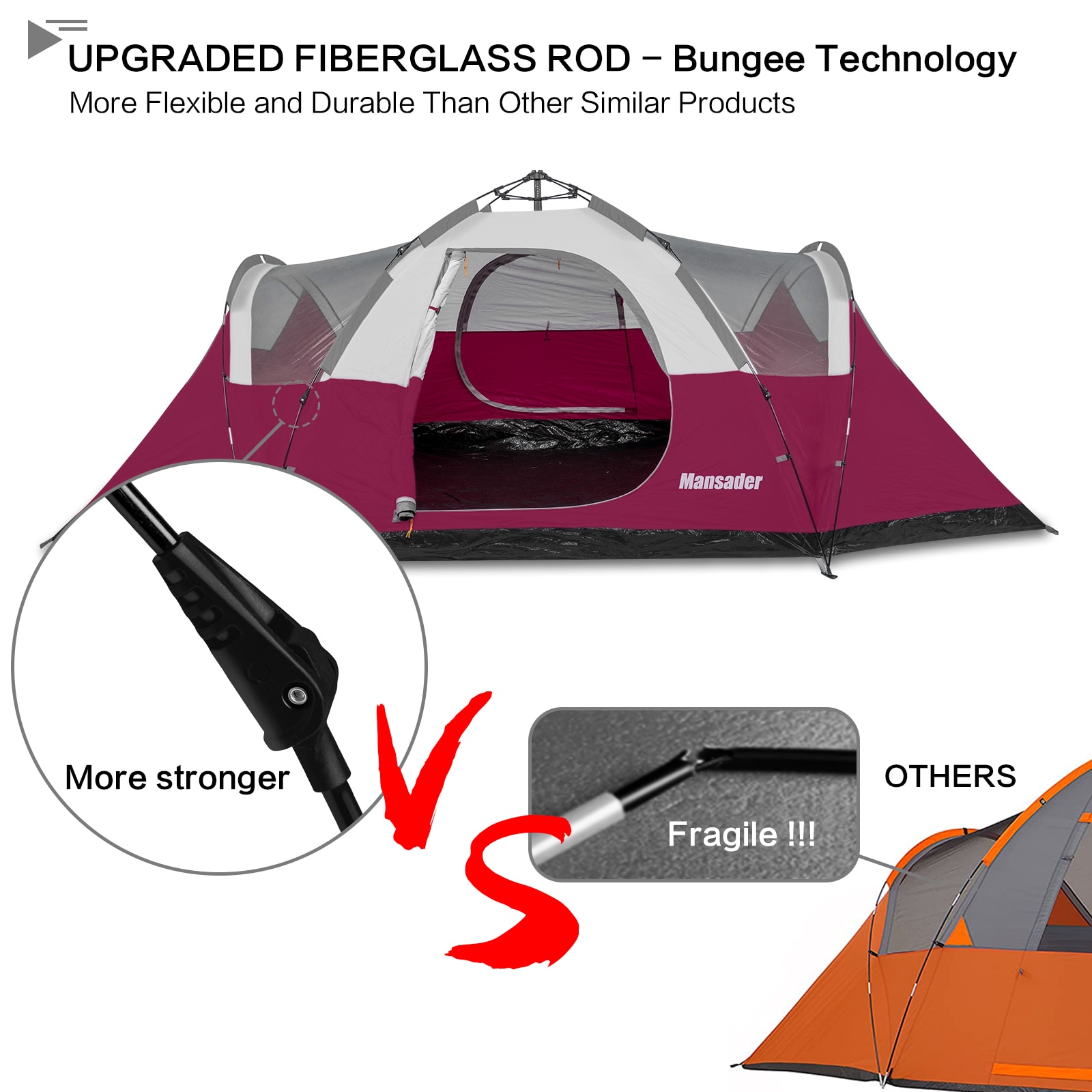 GARSING MAN-AUTODO-F-6P-RGG tents - View #2