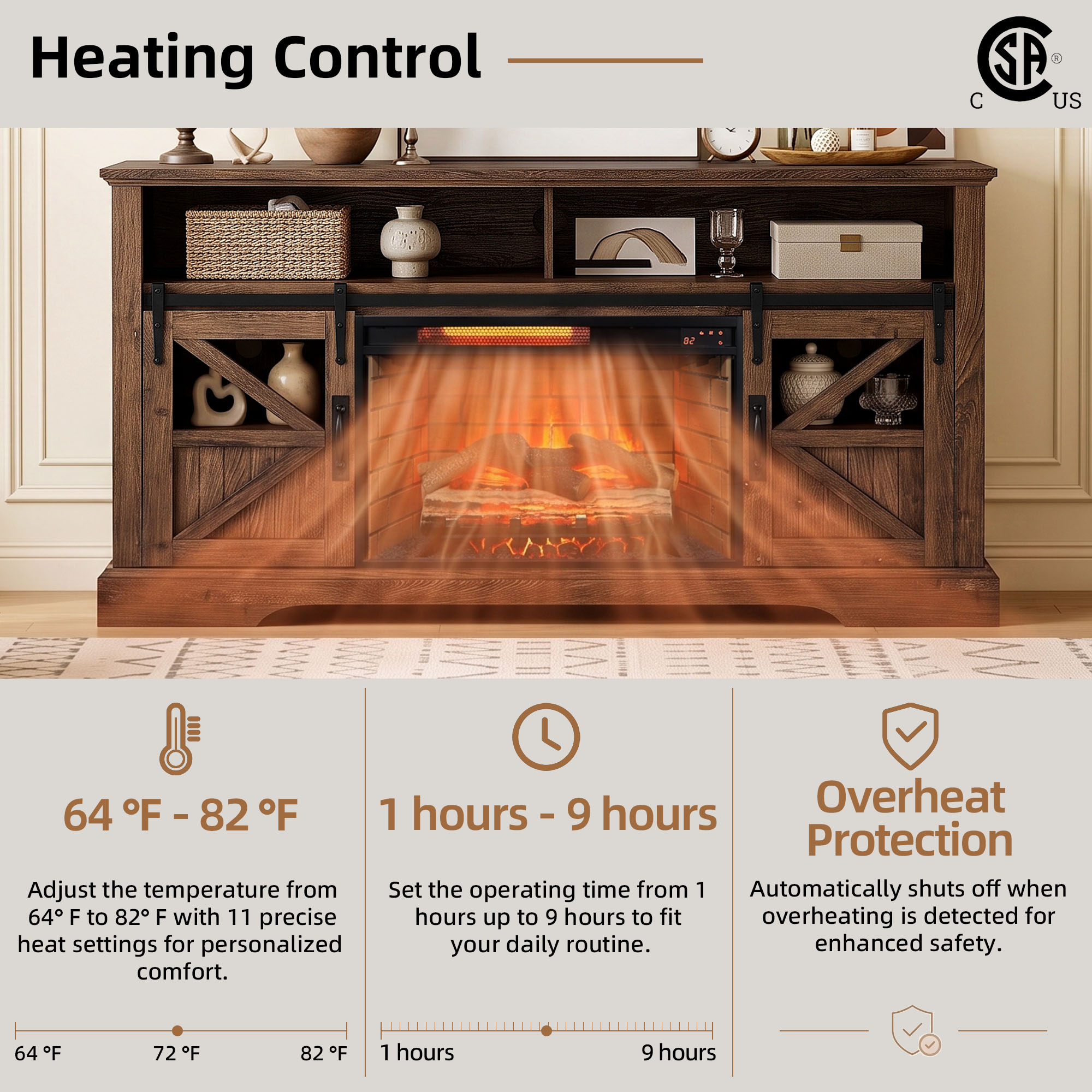 ToolCat PG2-10-PT Electric-Fireplaces - View #4
