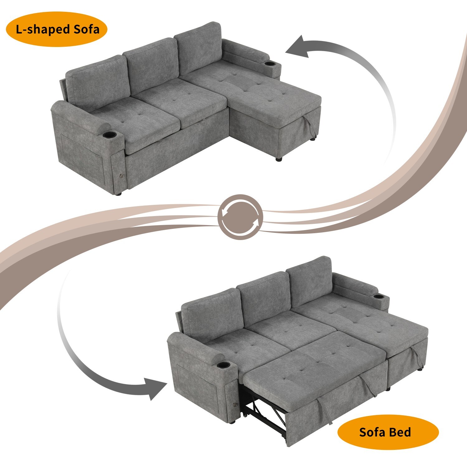 Clihome CL-CM51898 Sofas-Loveseats - View #4