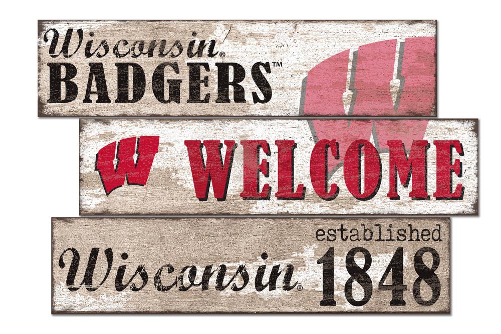Fan Creations C1027-WISCONSIN 1-in H x 18-in W Sports Print