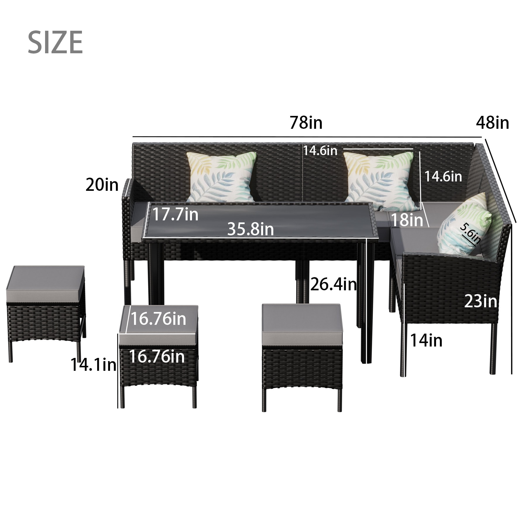 AHIOU HOME ZAAHG-P365907PS Patio-Sofas-Daybeds - View #4