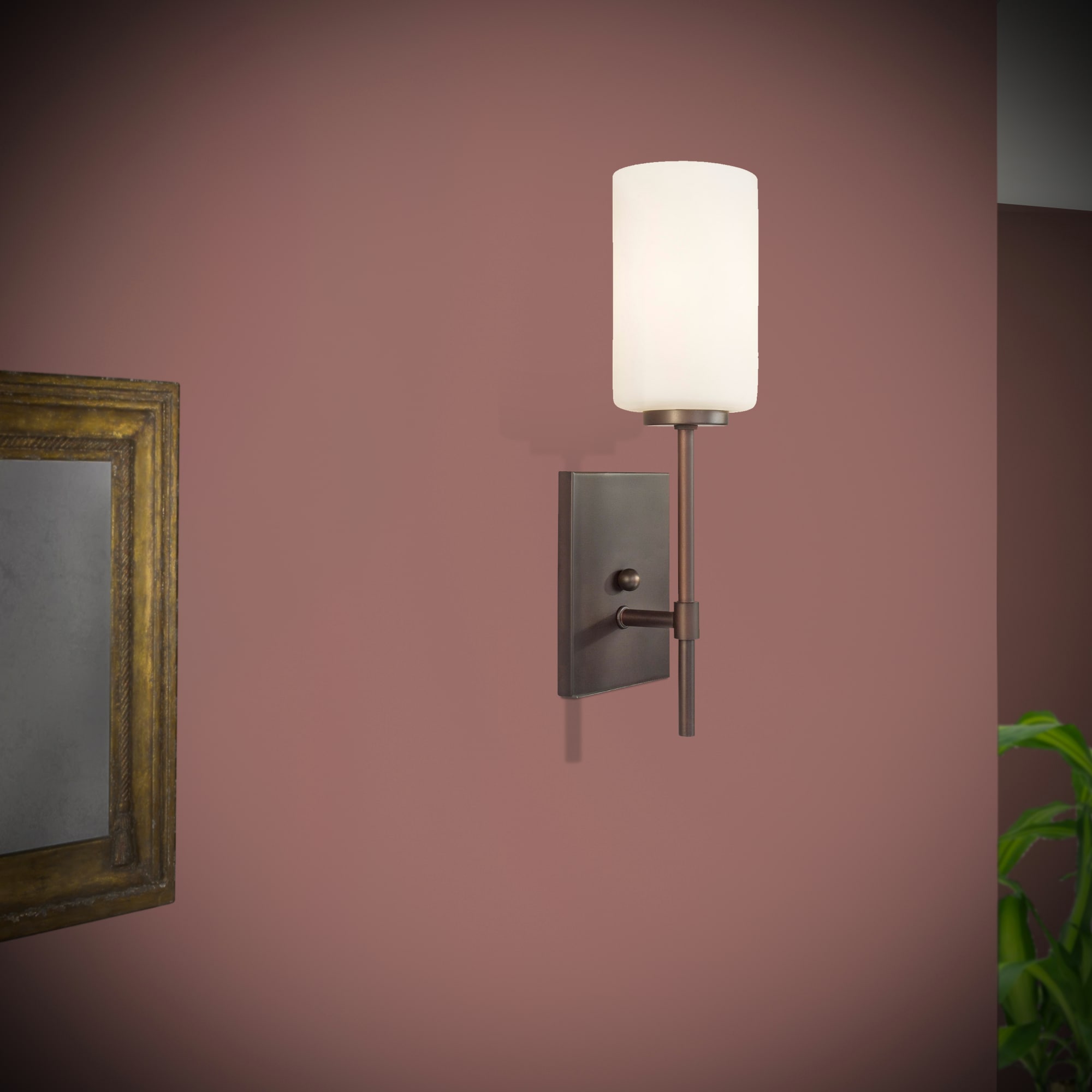 Faye Antique Bronze Dimmable Direct Wired 15" Wall Sconce