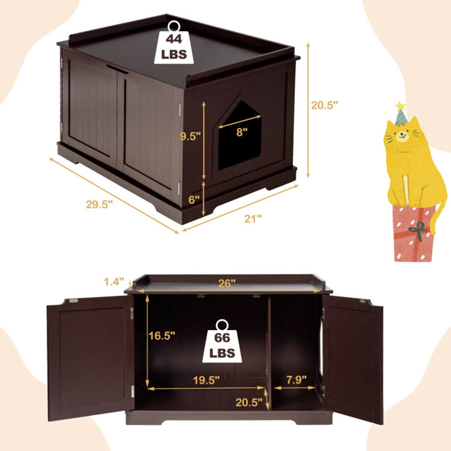 Mondawe MO-HW65619CF Dog-Houses - View #10