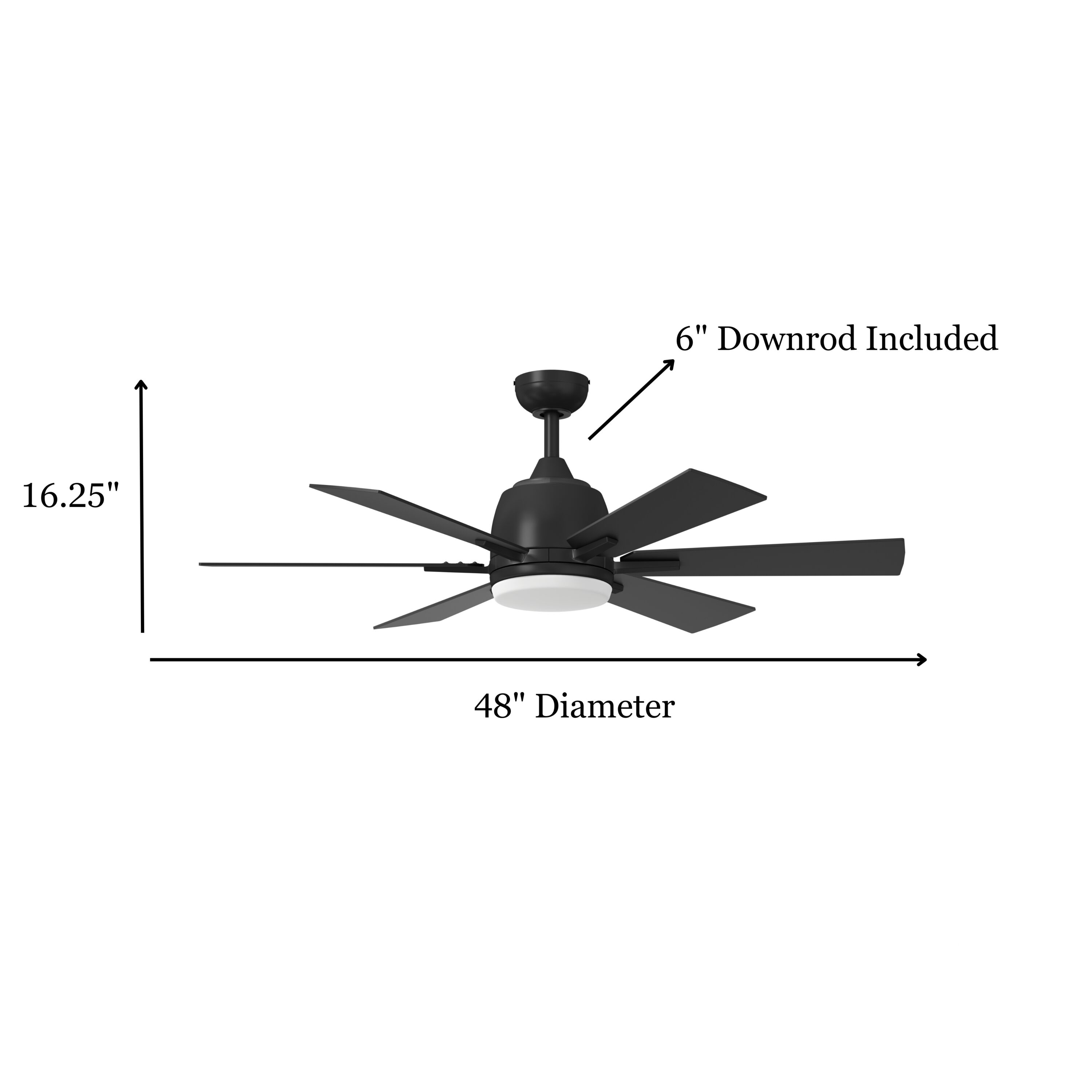Harbor Breeze BRD48MBK6LR Ceiling-Fans - View #11