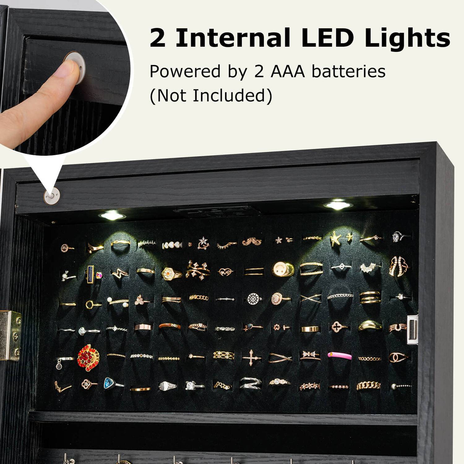 Costway HCST04727 Jewelry-Armoires - View #8