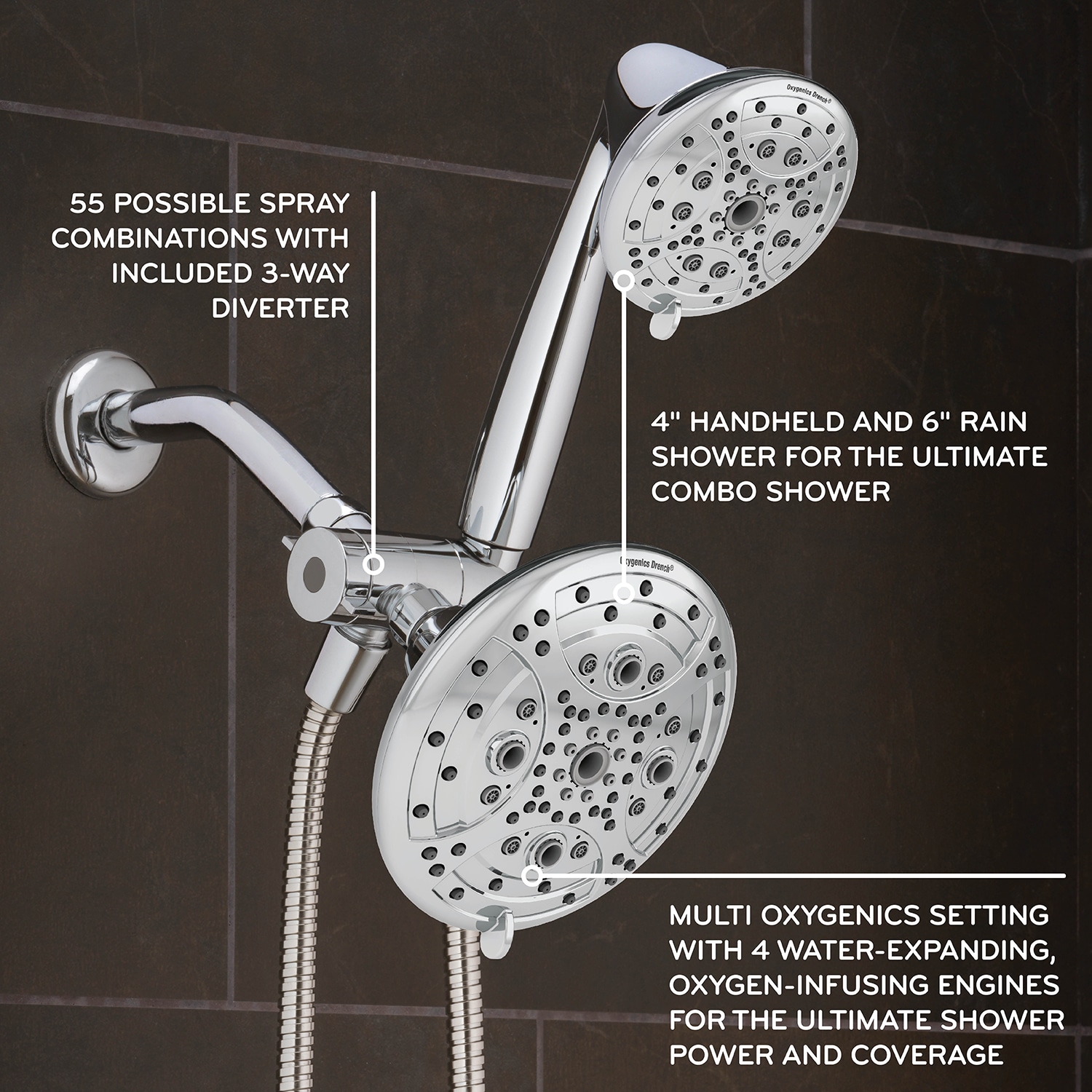 Oxygenics 75388 Fixed-Showerhead - View #2