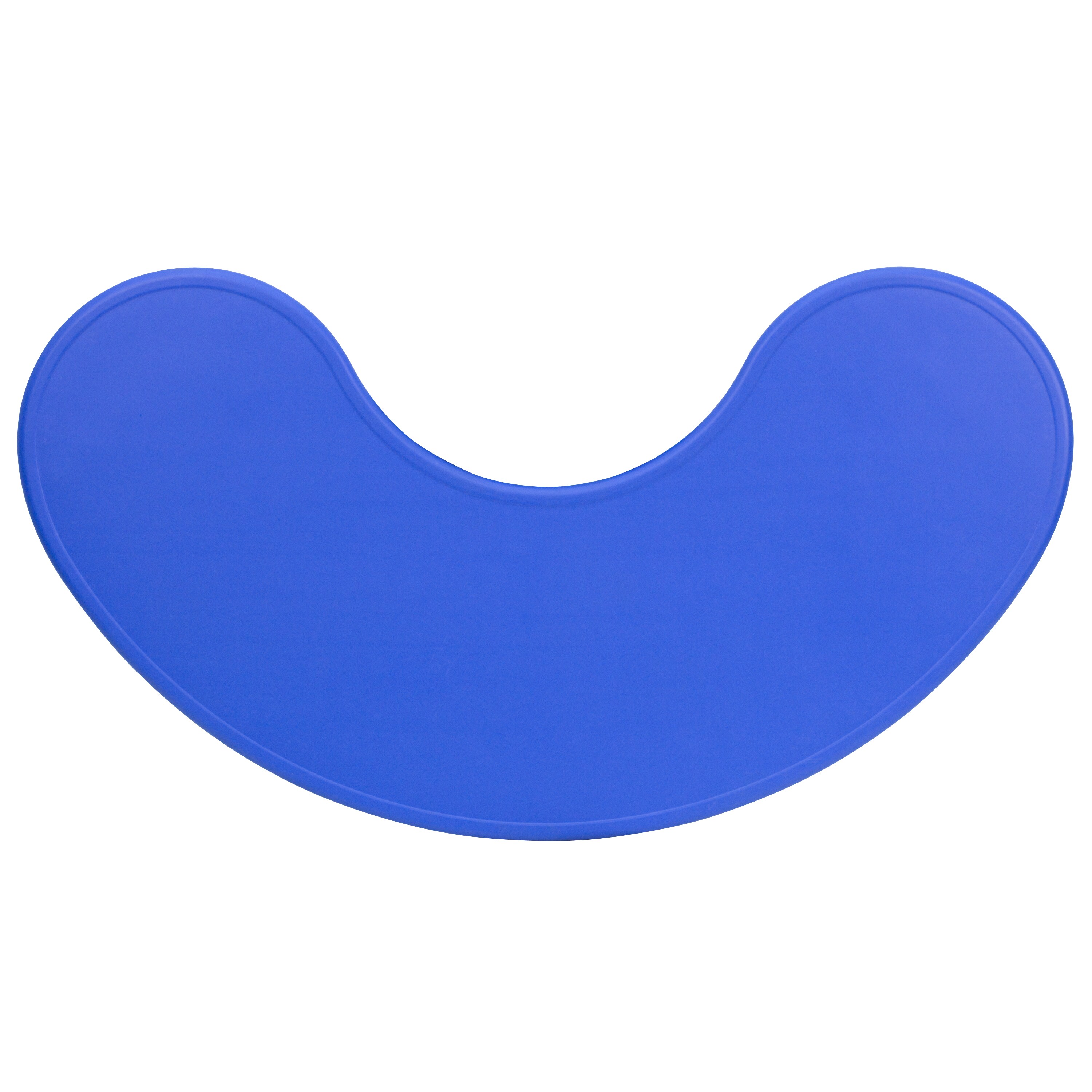 Half-Moon Blue Plastic Adjustable Activity Table for 8 Kids