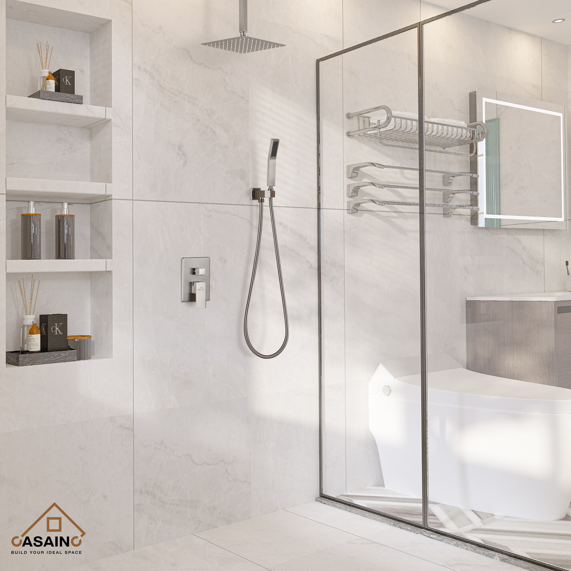 CASAINC CS3602-10BN Showerhead-Bar-Panels - View #4