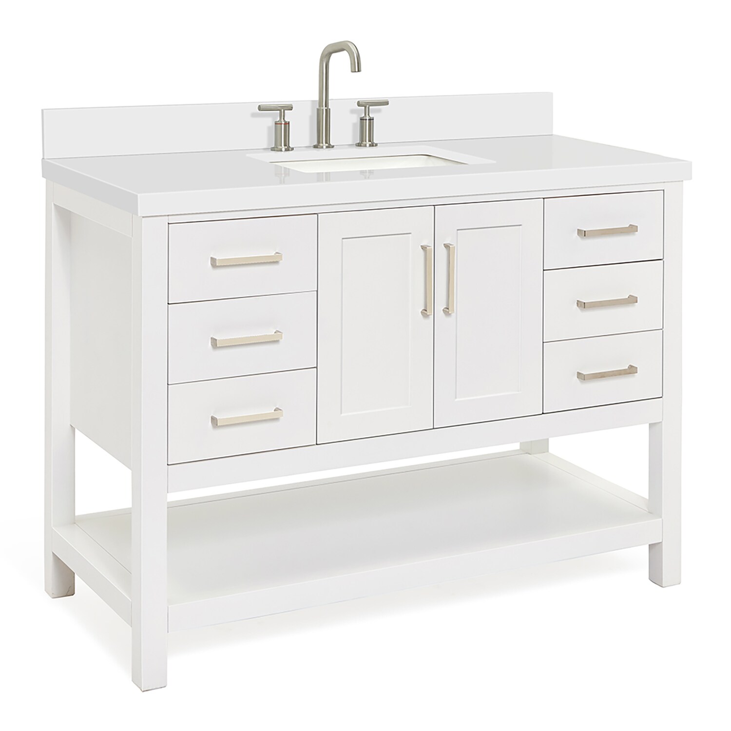ARIEL S049SWQRVOWHT Bath-Vanity-Combo - View #3